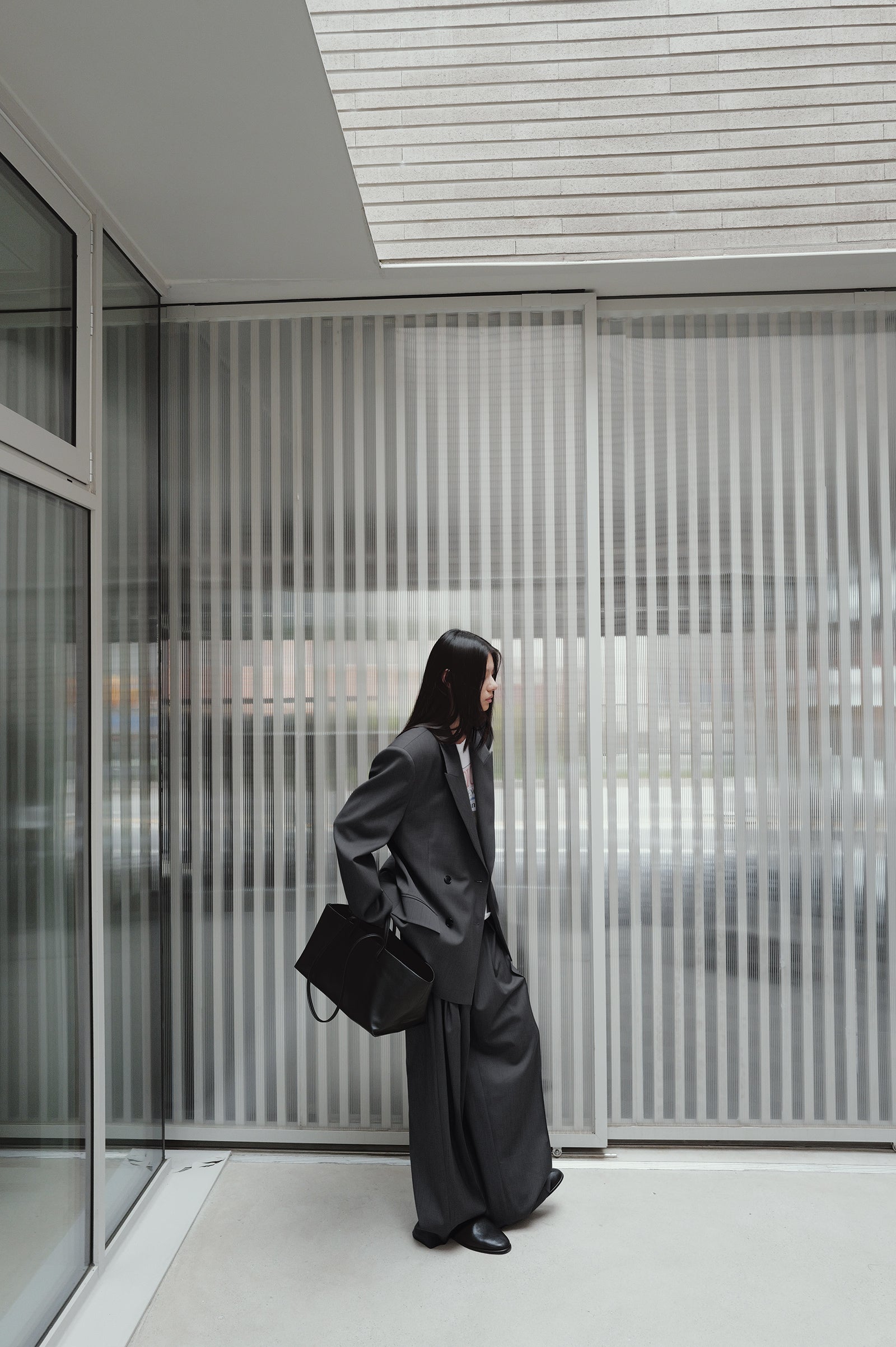 Double-breasted wool jacket