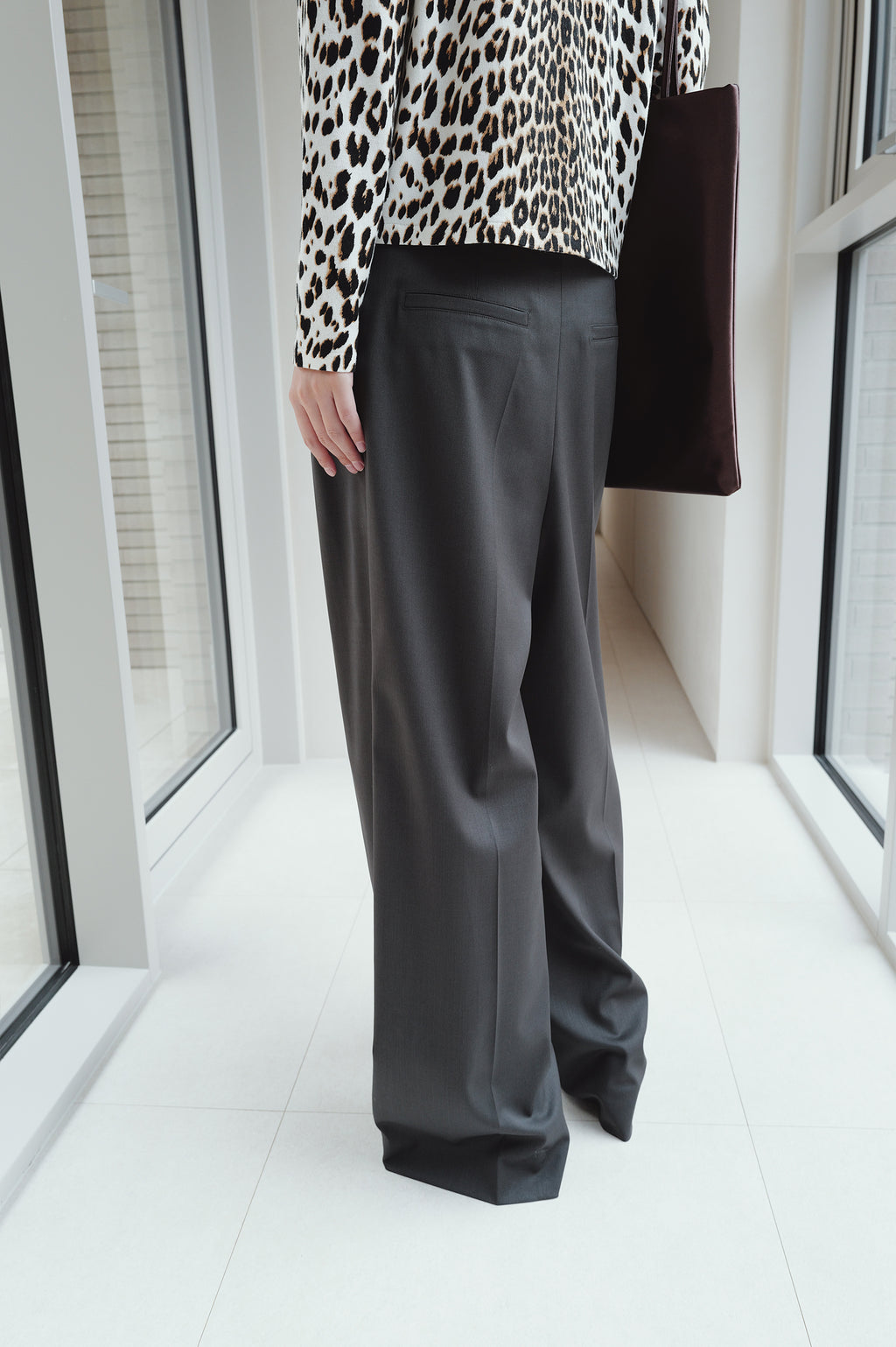 Micro Pintuck Trousers