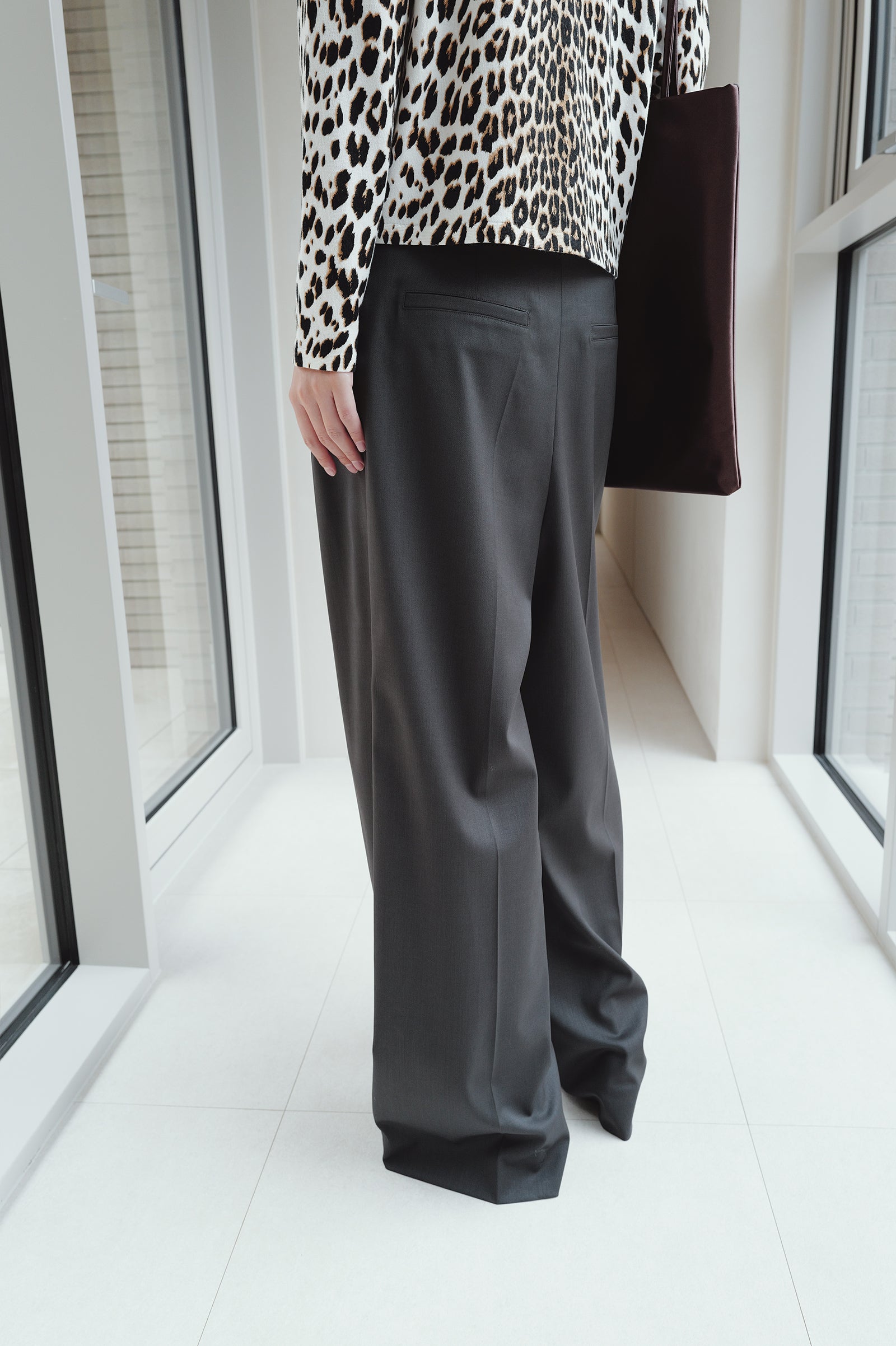 Micro Pintuck Trousers