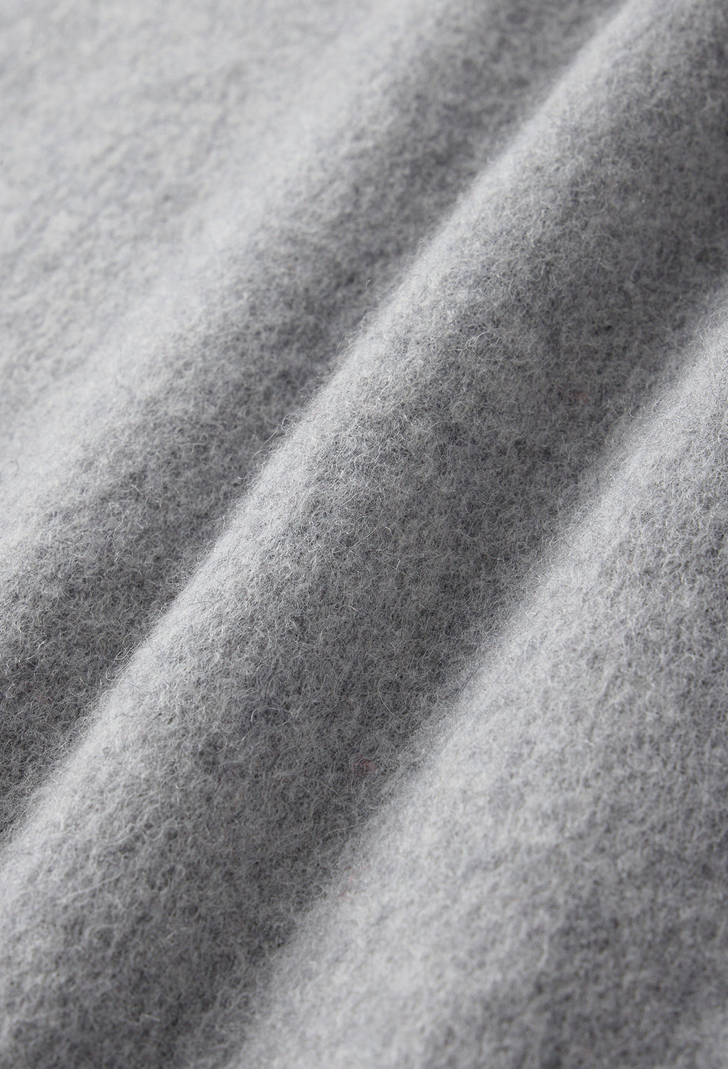 Lambswool Fringe Muffler Gray