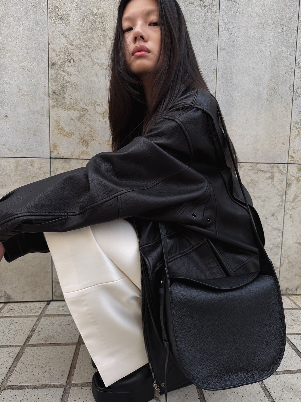 Real Lamb Leather Jumper