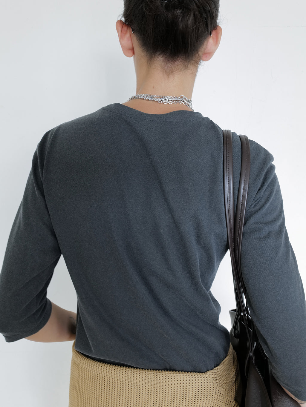 Pigment Dyed T-shirt Charcoal