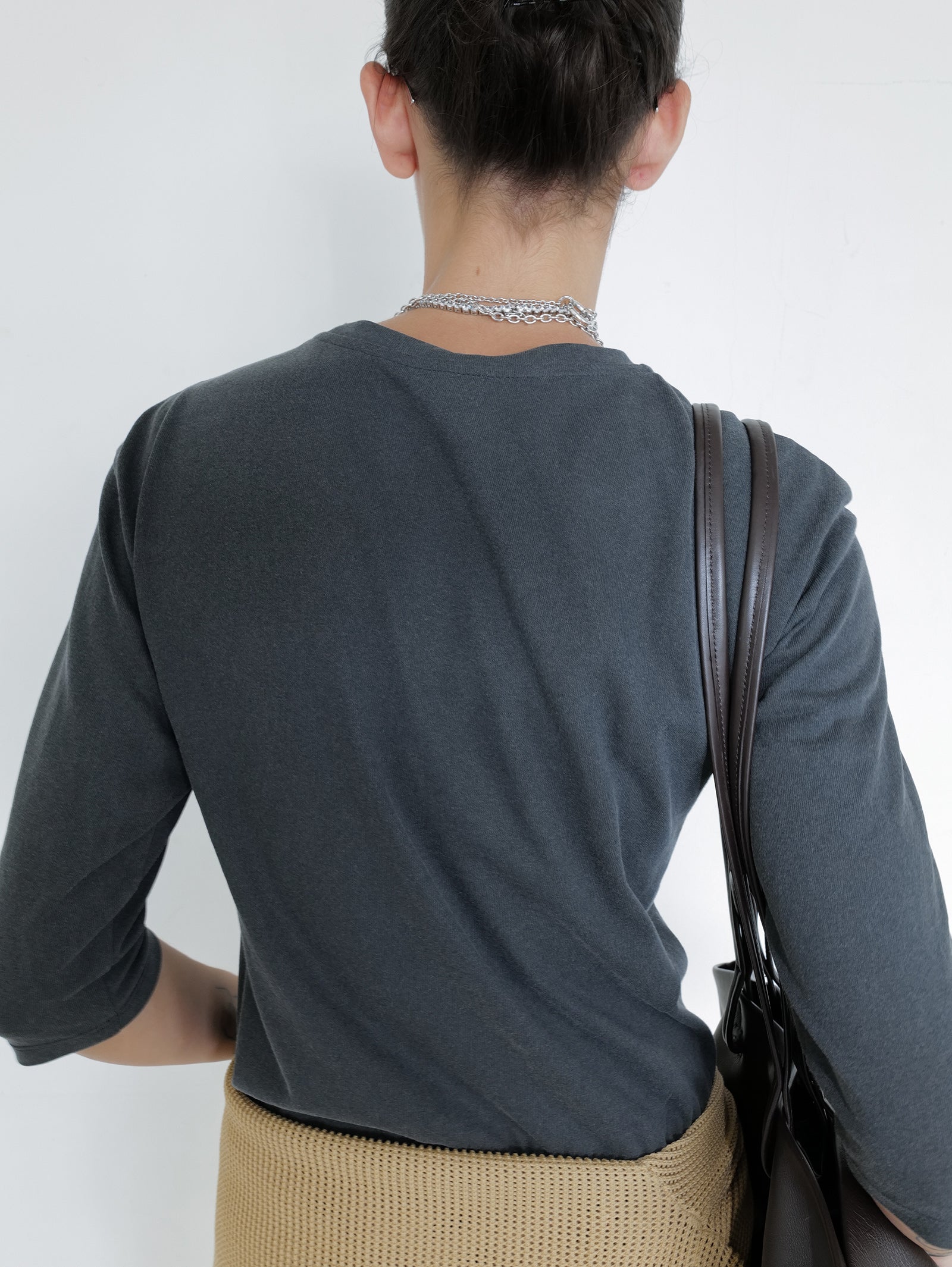 Pigment Dyed T-shirt Charcoal