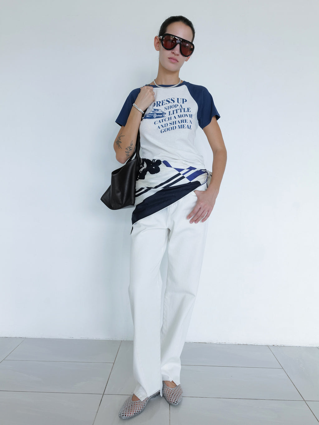 Vintage Car T-shirt Navy
