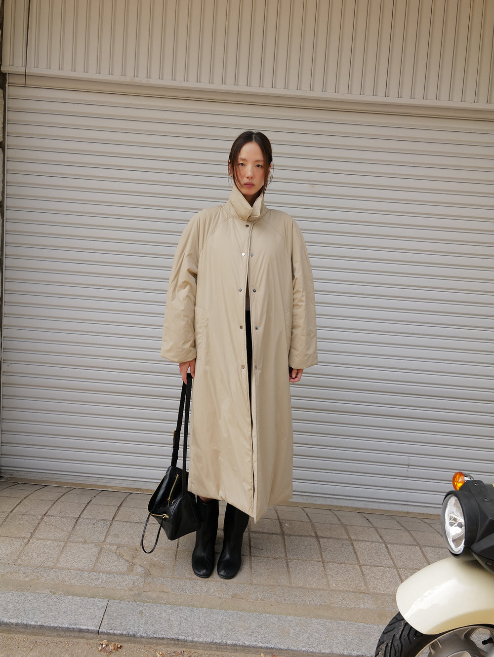Padded Mac Coat Beige
