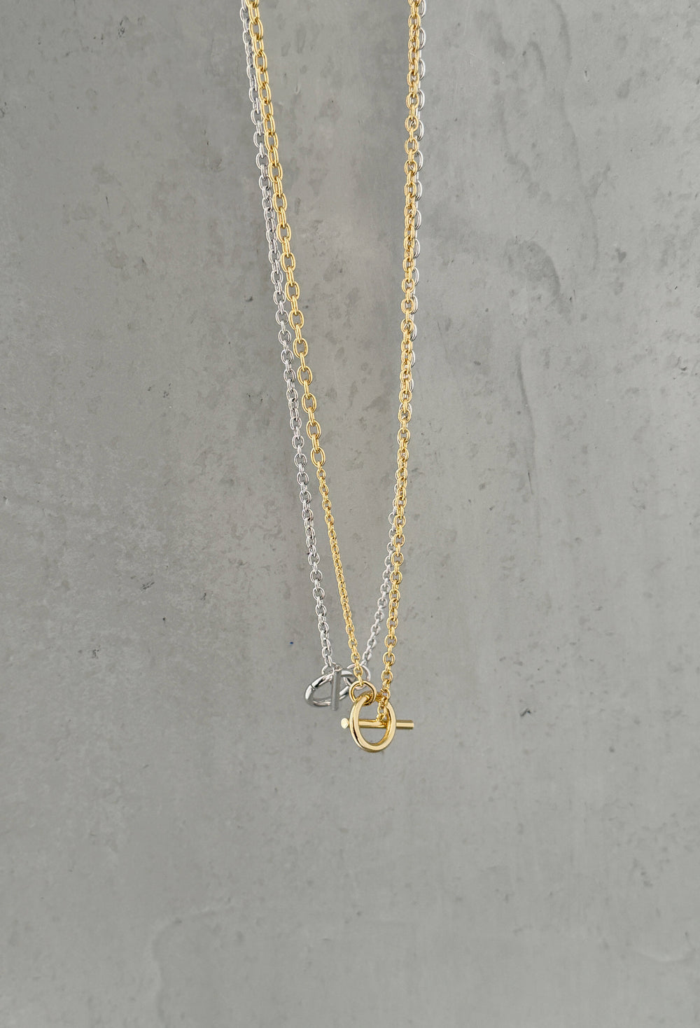 Double Chain Necklace Gold