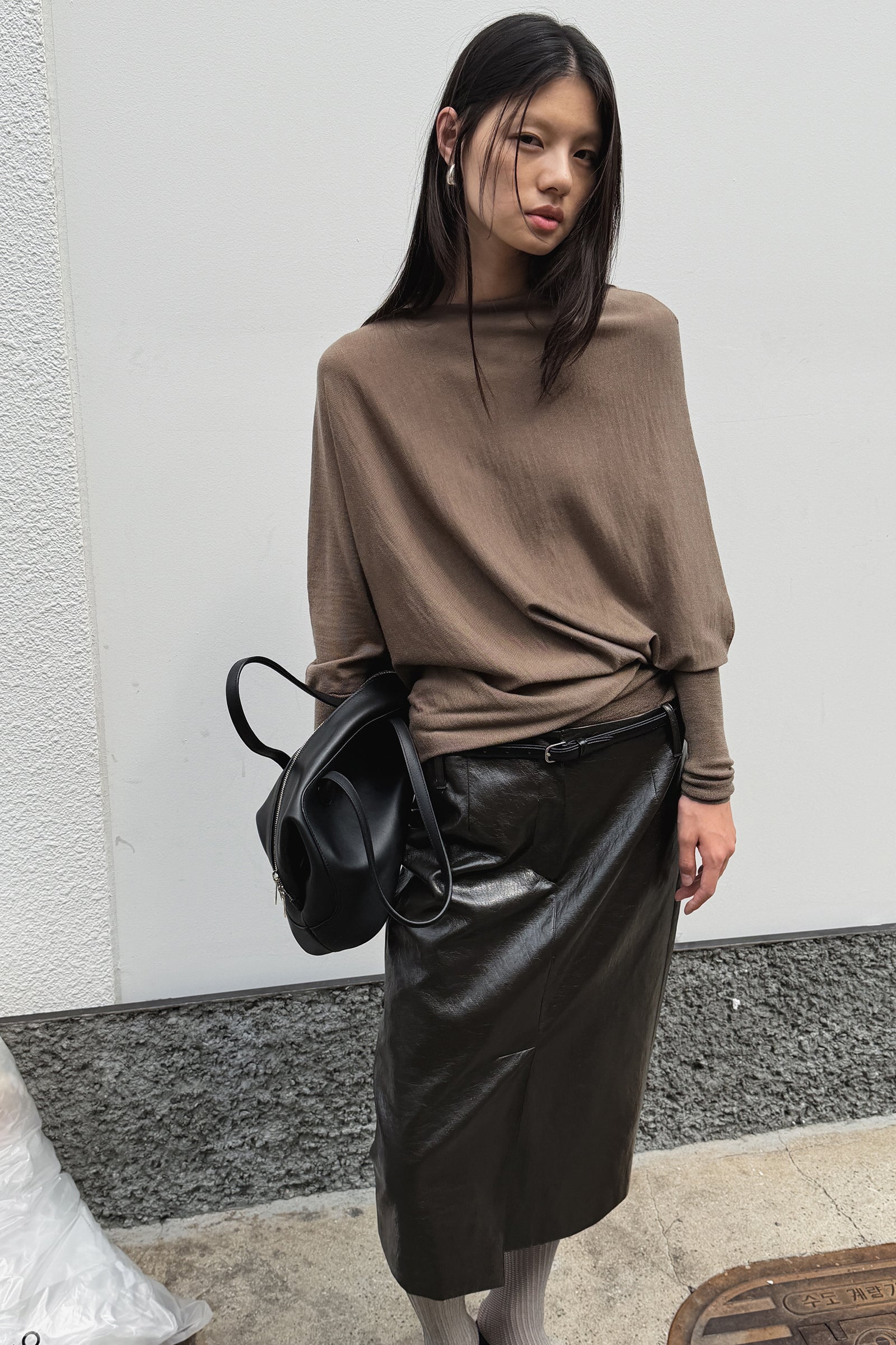 Washable 100% Wool Pullover Taupe