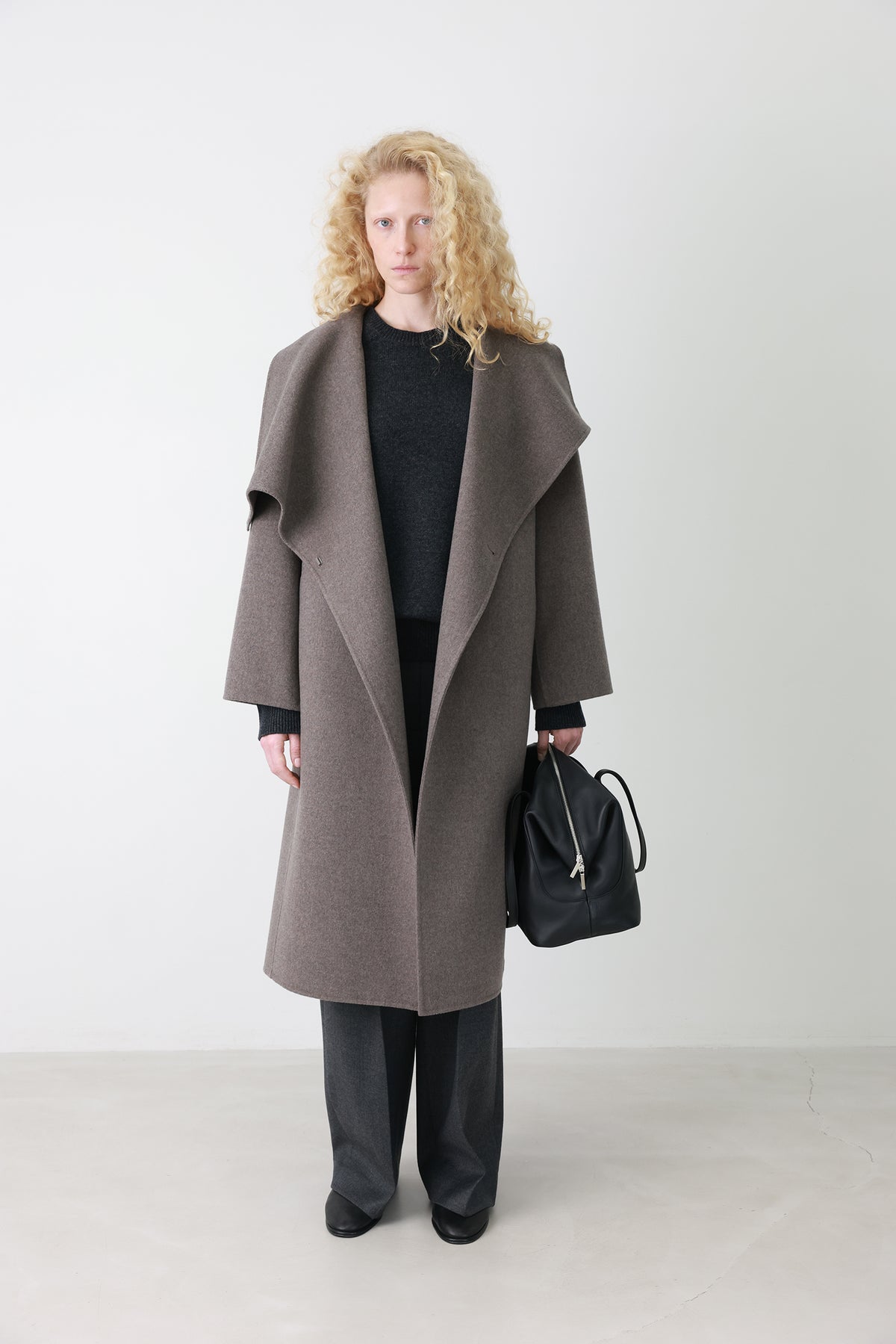 수페리어 캐시미어 코트 토프브라운
