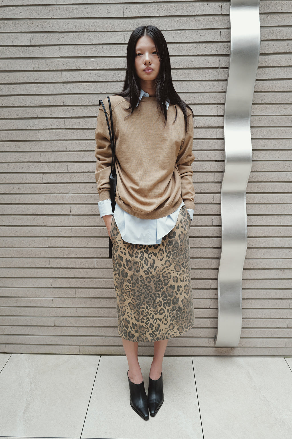 Washable 100% Wool Detail Cardigan Beige