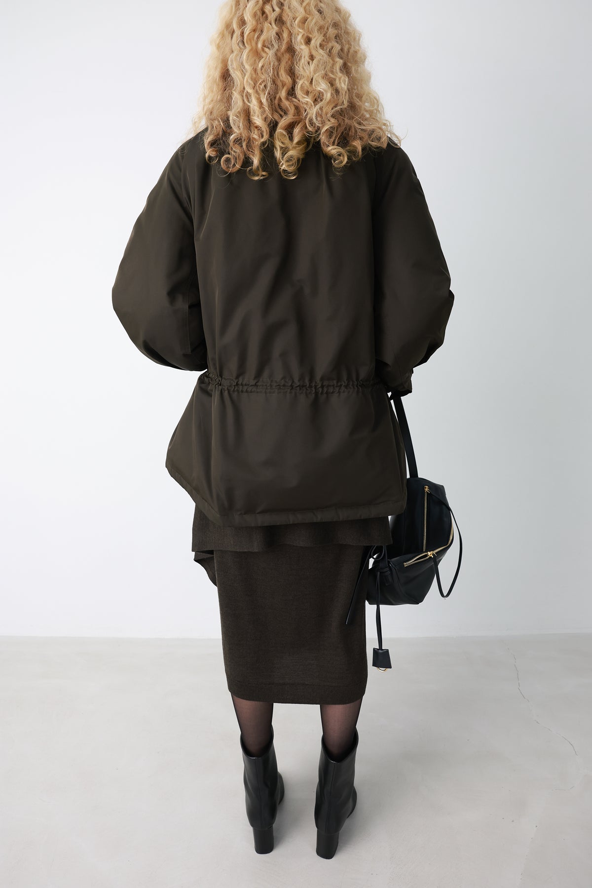 Field Parka Goose Down Khaki Brown