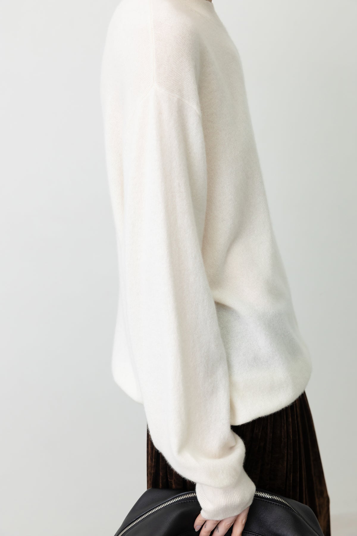 Cashmere 100% Oversized Pullover Ivory