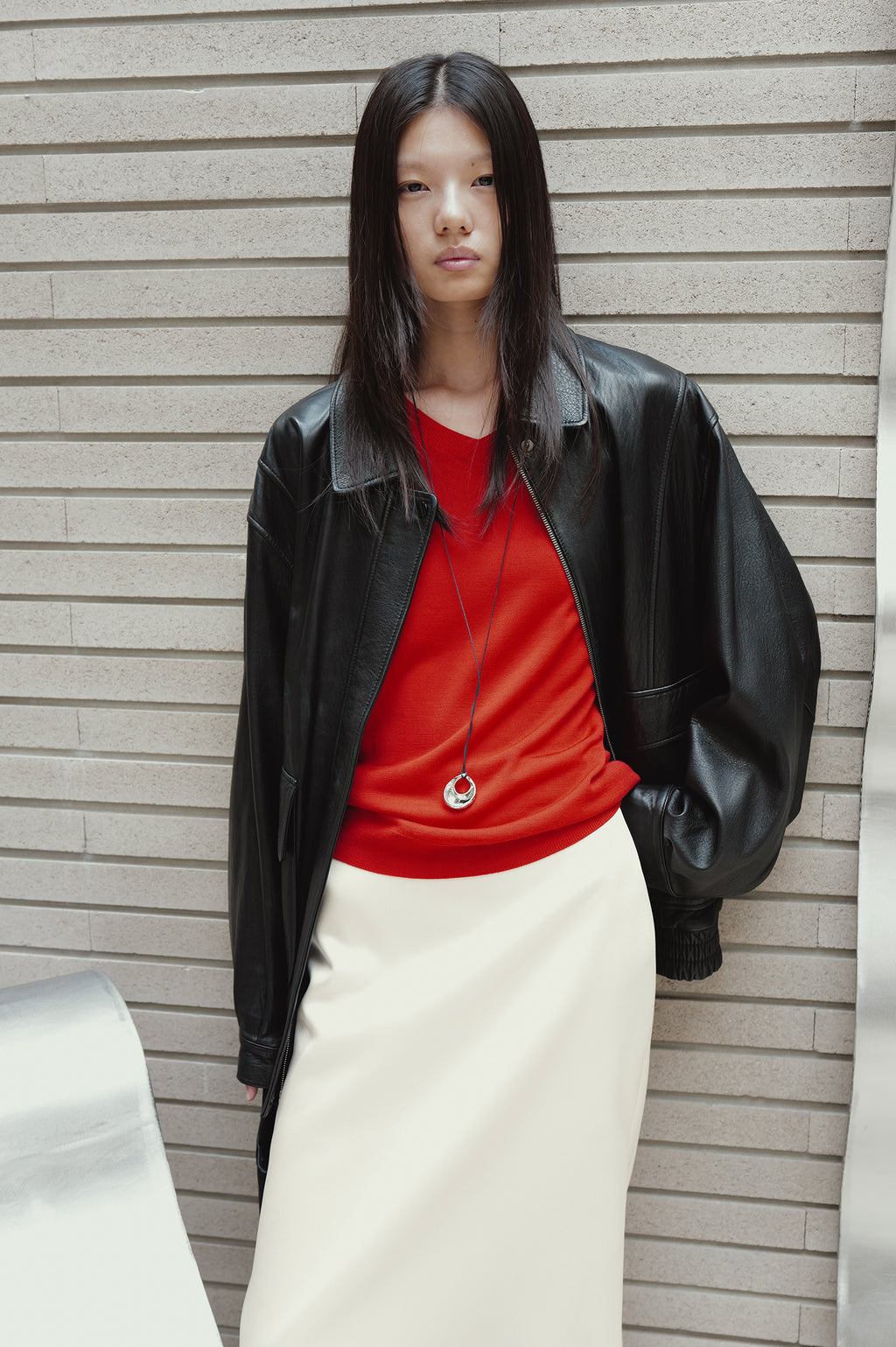 Real Lamb Leather Jumper