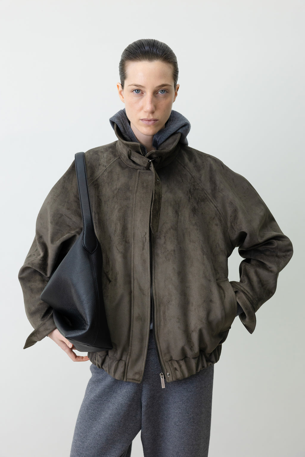 Buckle Suede Jumper