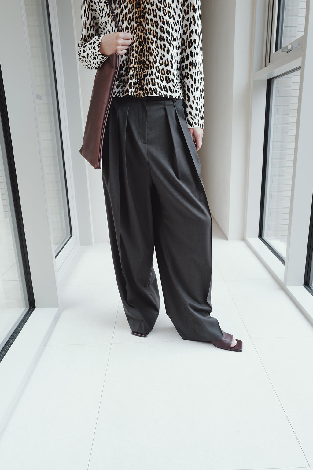 Micro Pintuck Trousers