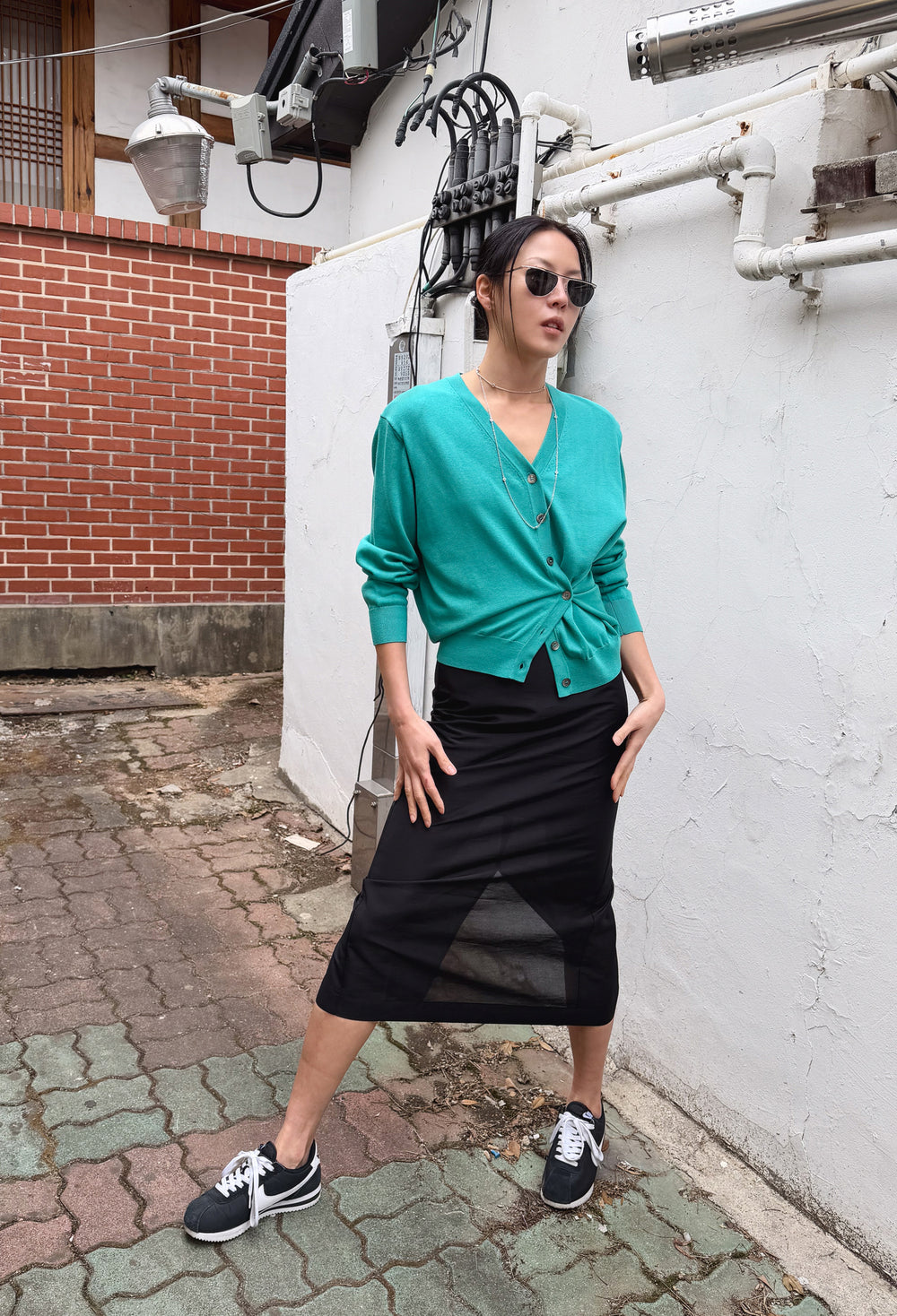 Shimmer Straight Skirt