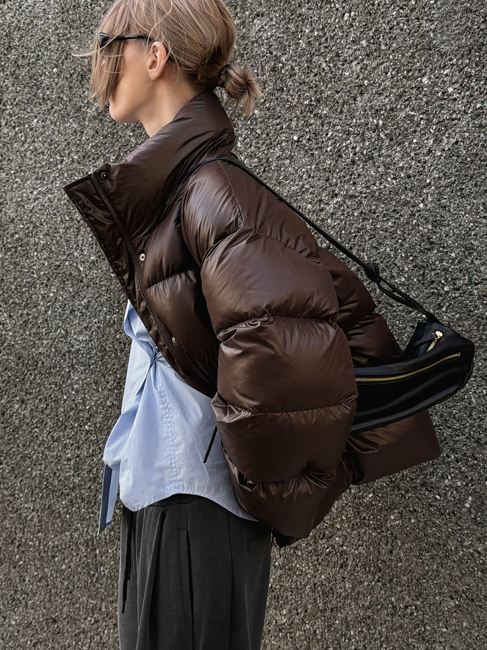 Fluffy Goose Down Brown