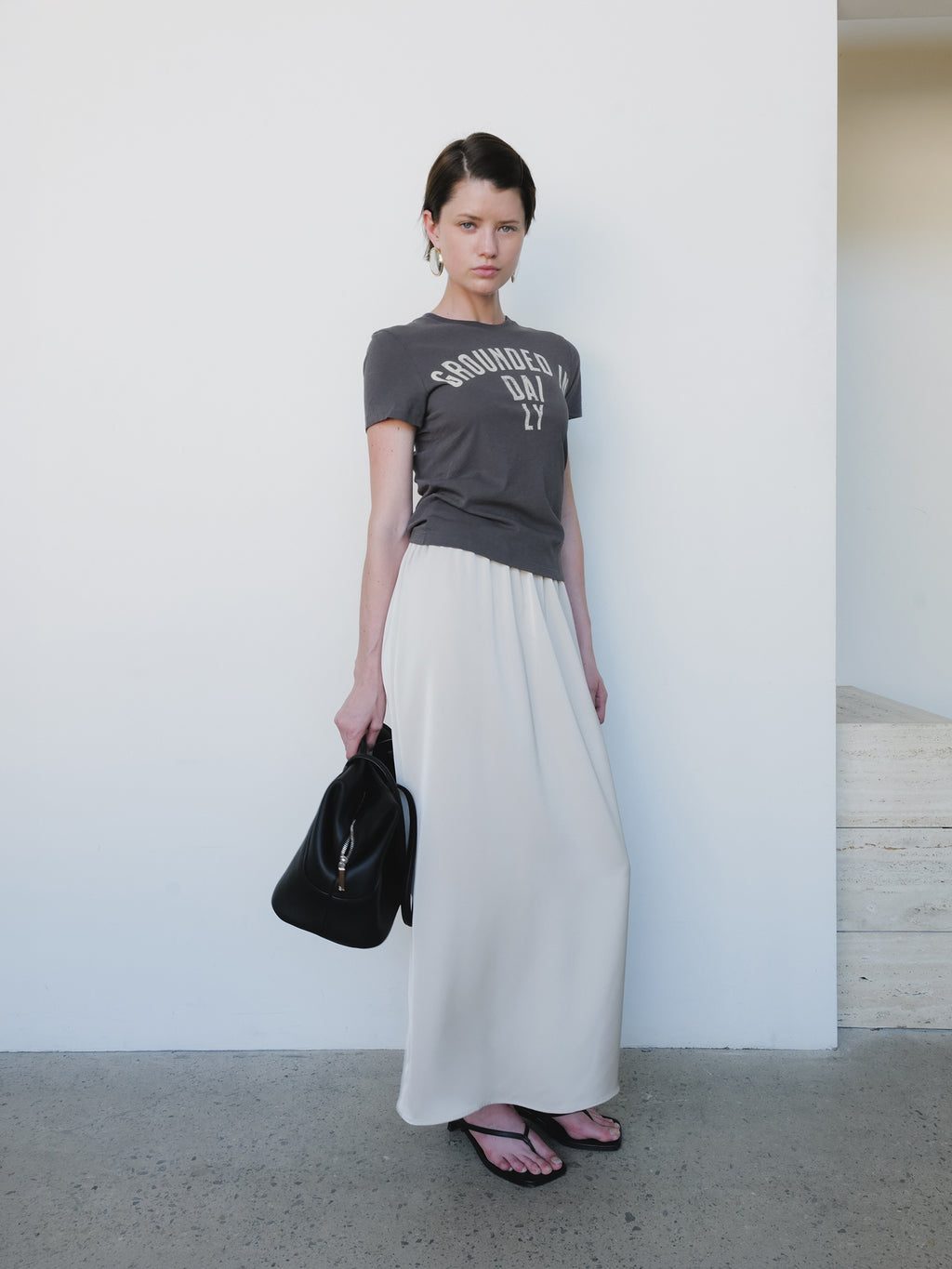 Ground Daily T-shirt Charcoal