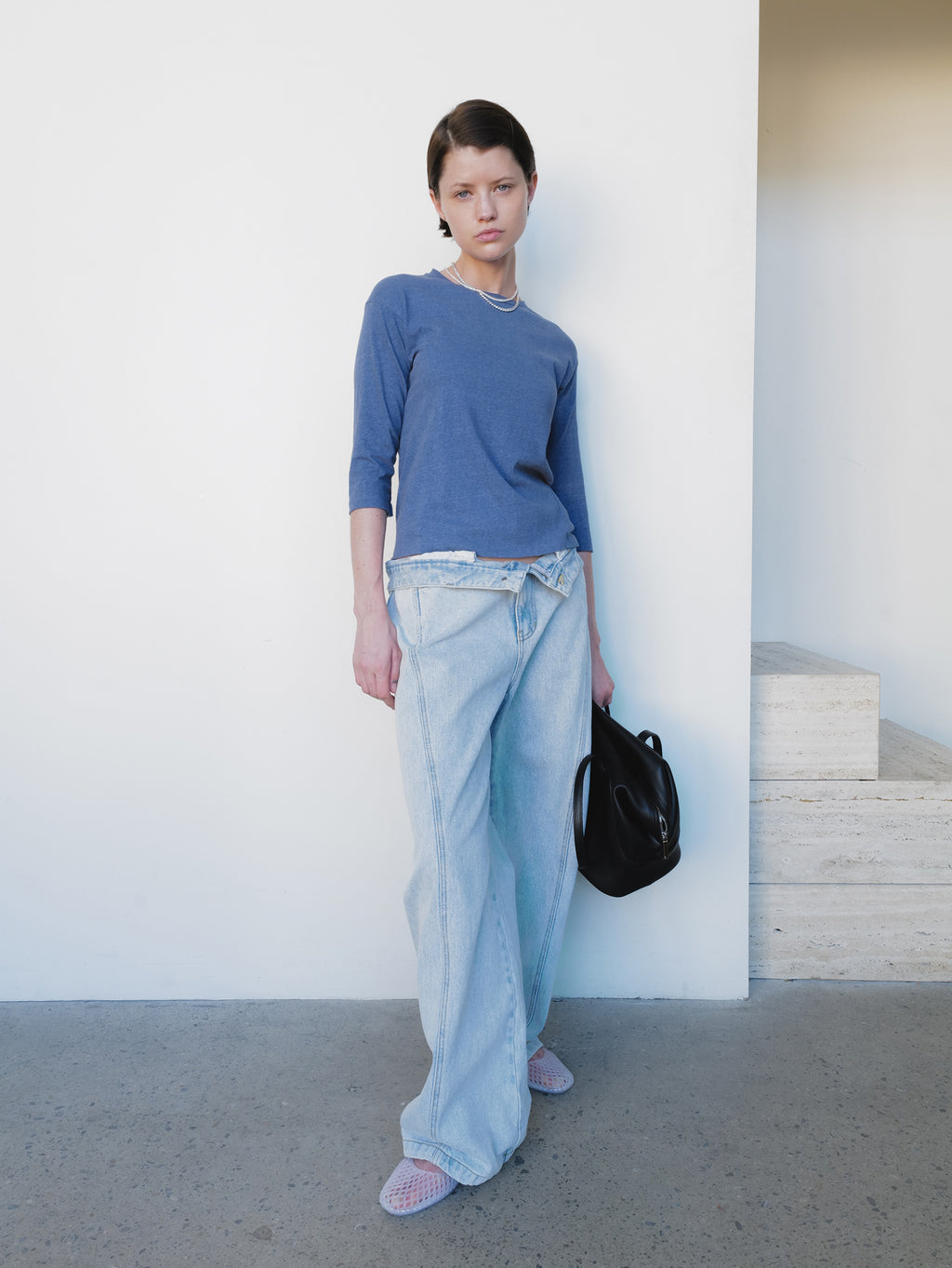 Pigment Dyed T-shirt Blue