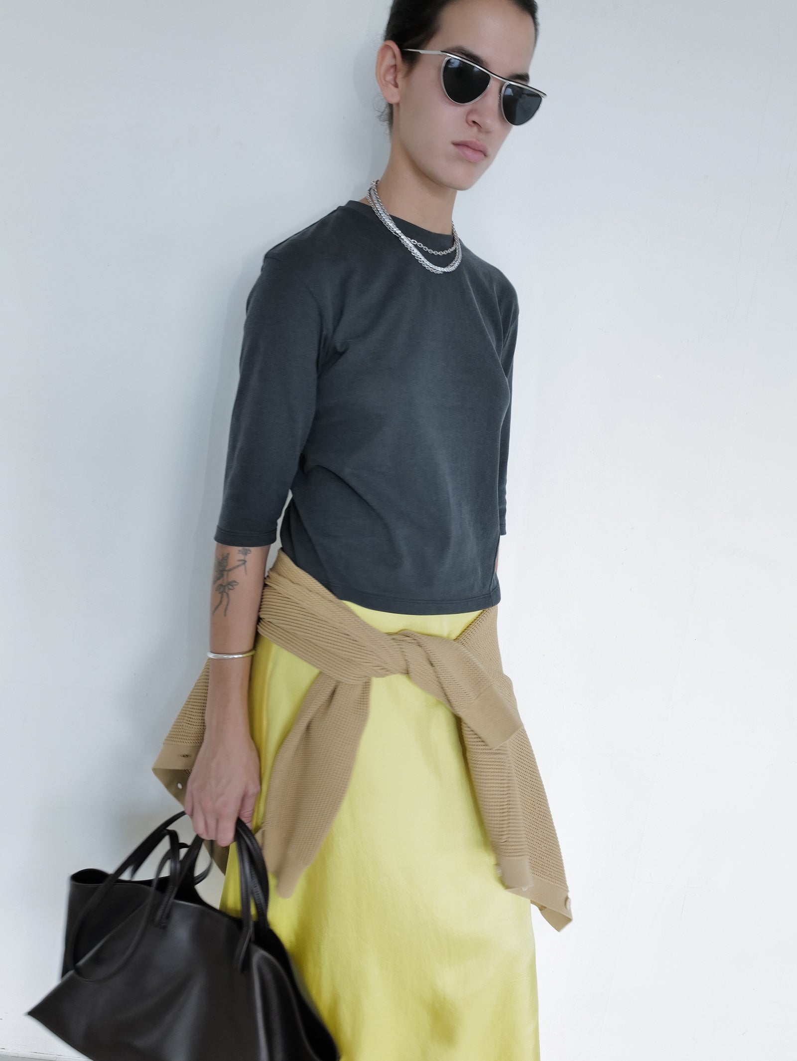 Pigment Dyed T-shirt Charcoal
