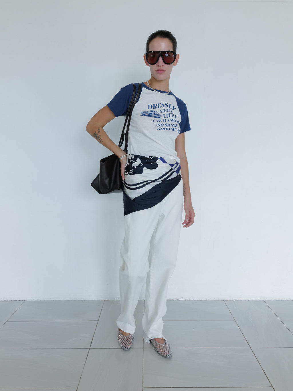 Vintage Car T-shirt Navy