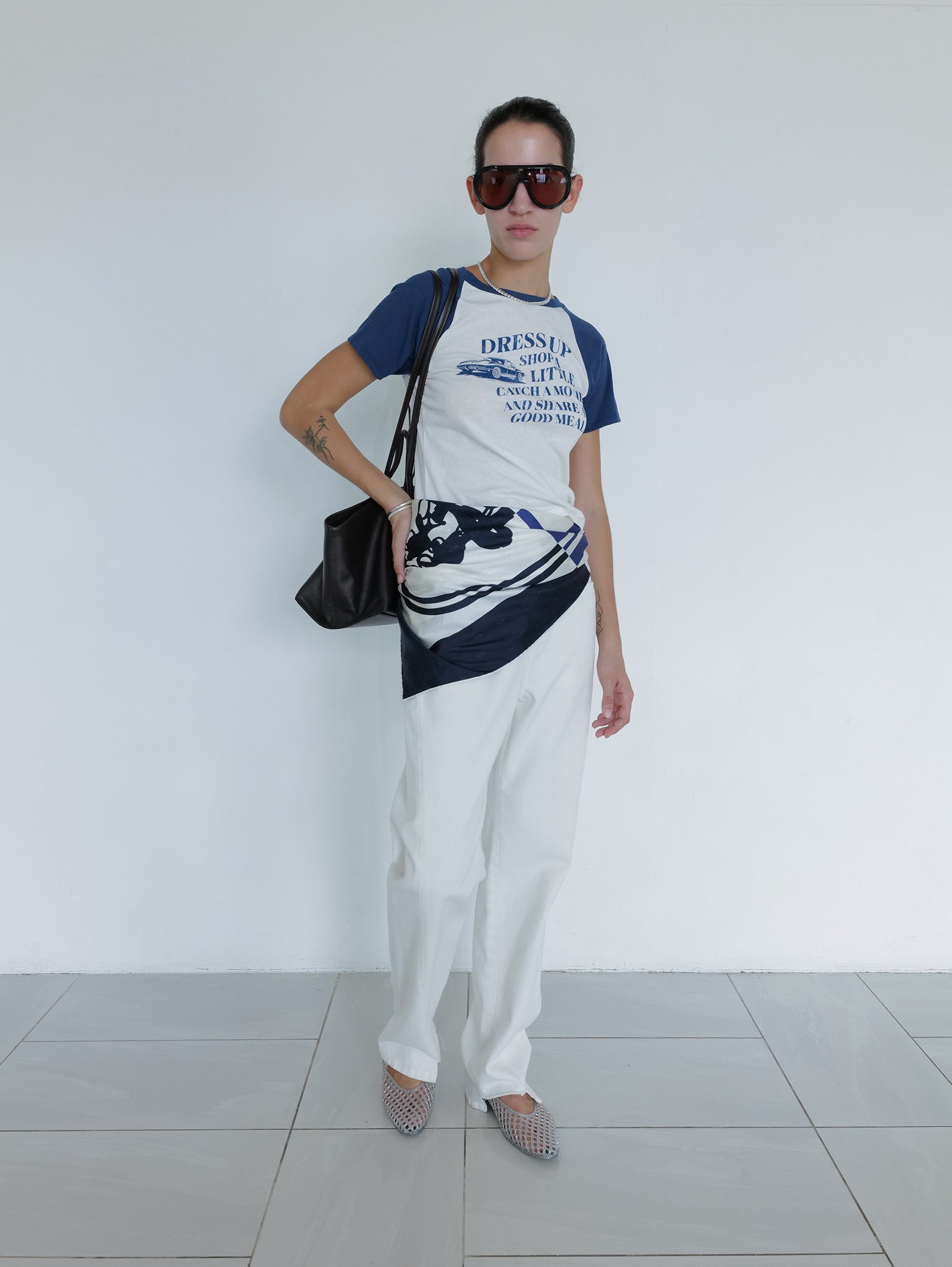 Vintage Car T-shirt Navy
