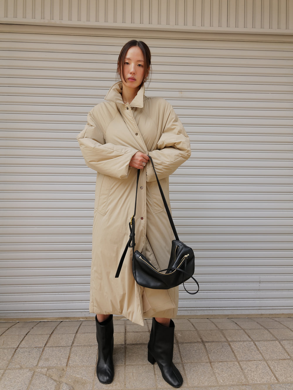 Padded Mac Coat Beige