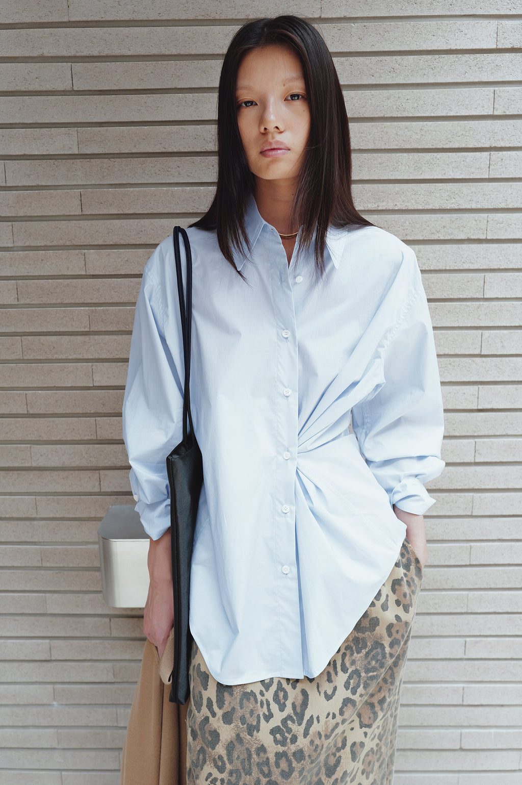 Epoch Cotton Shirt Blue