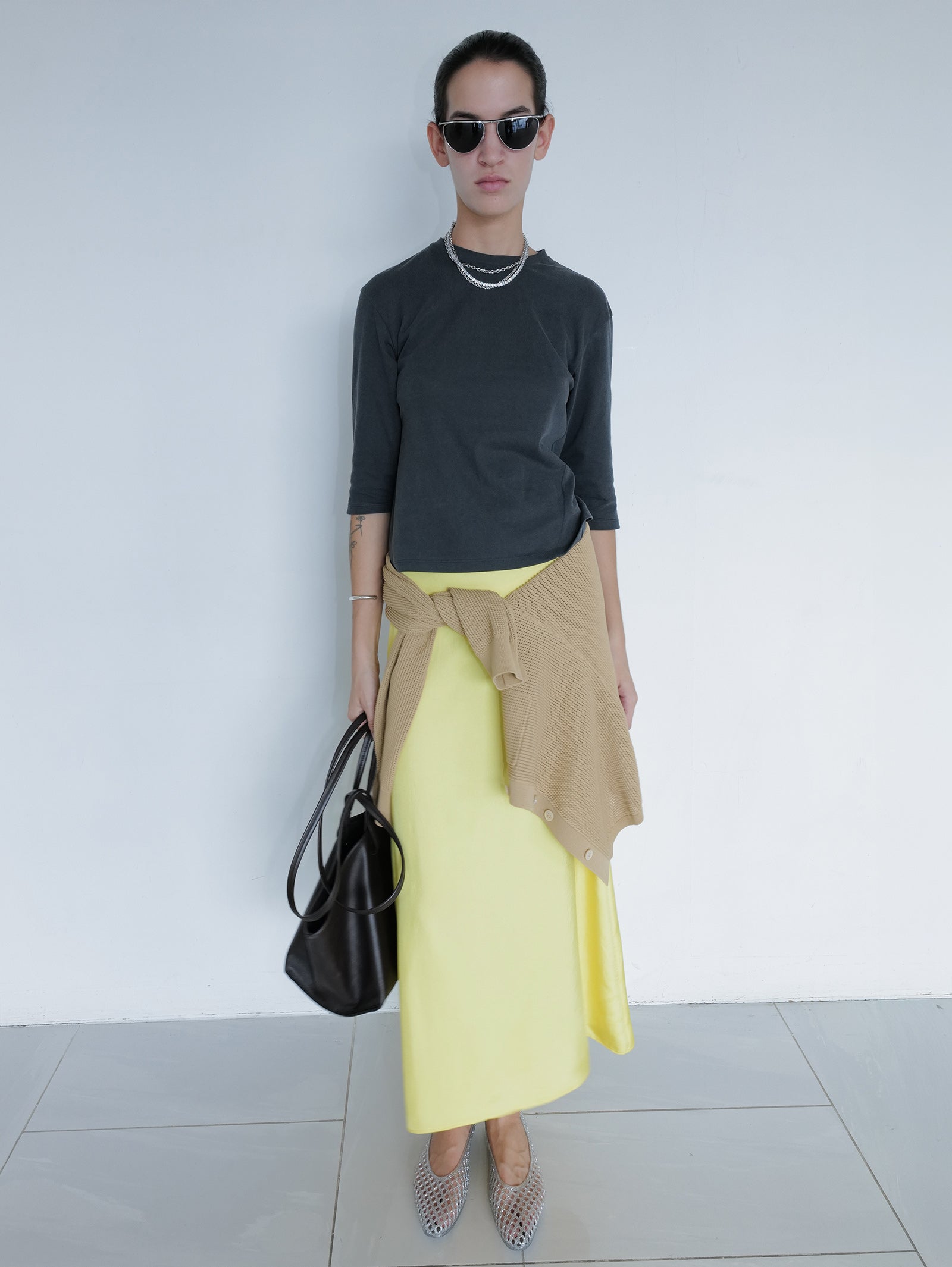 Pigment Dyed T-shirt Charcoal