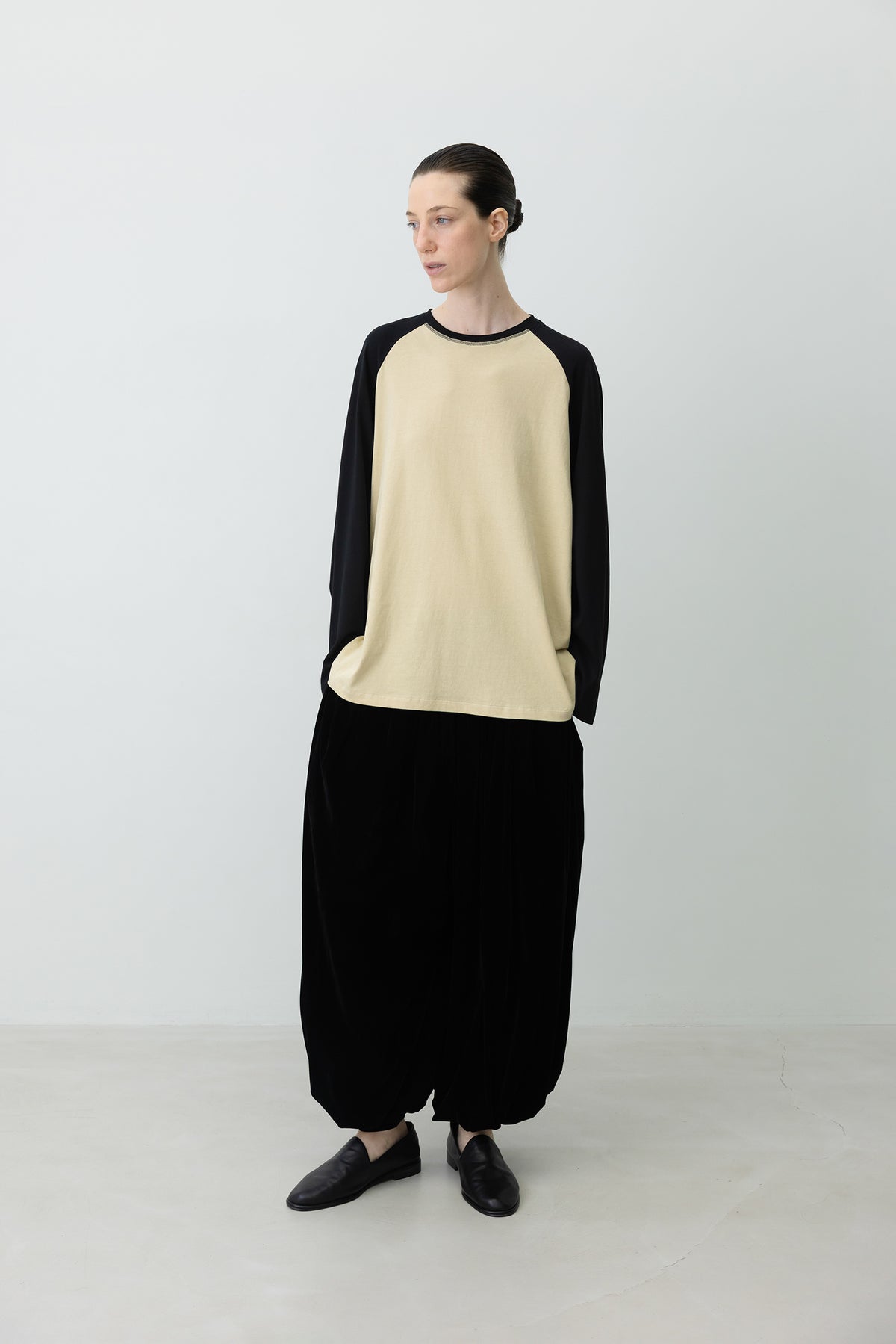 Velvet Parachute Pants Black
