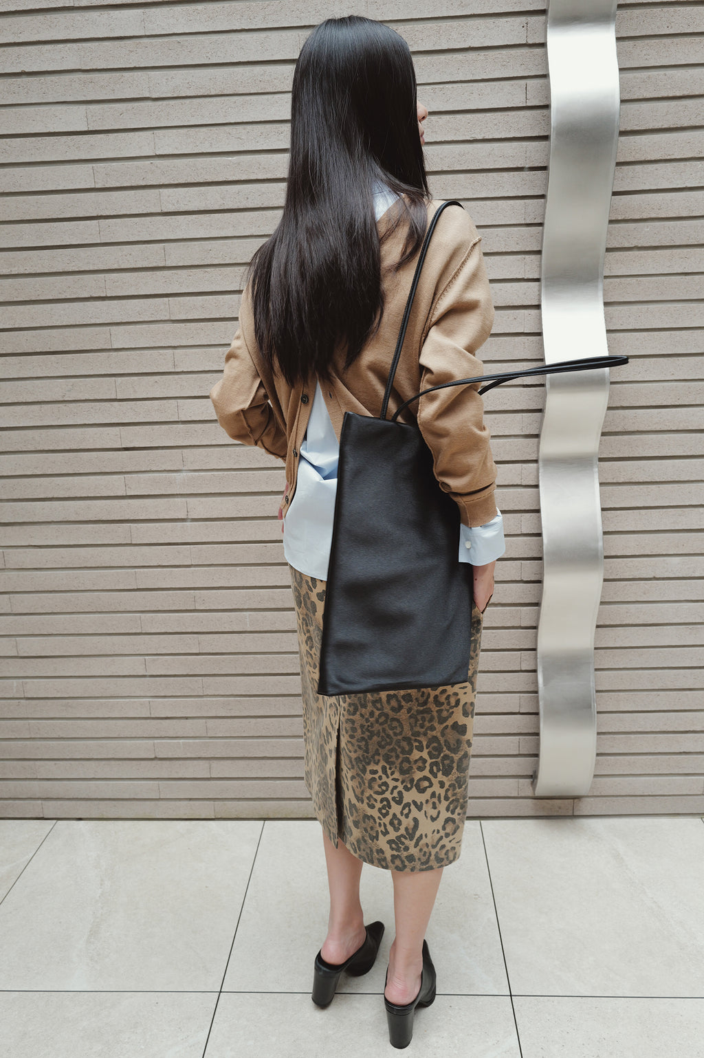 Washable 100% Wool Detail Cardigan Beige
