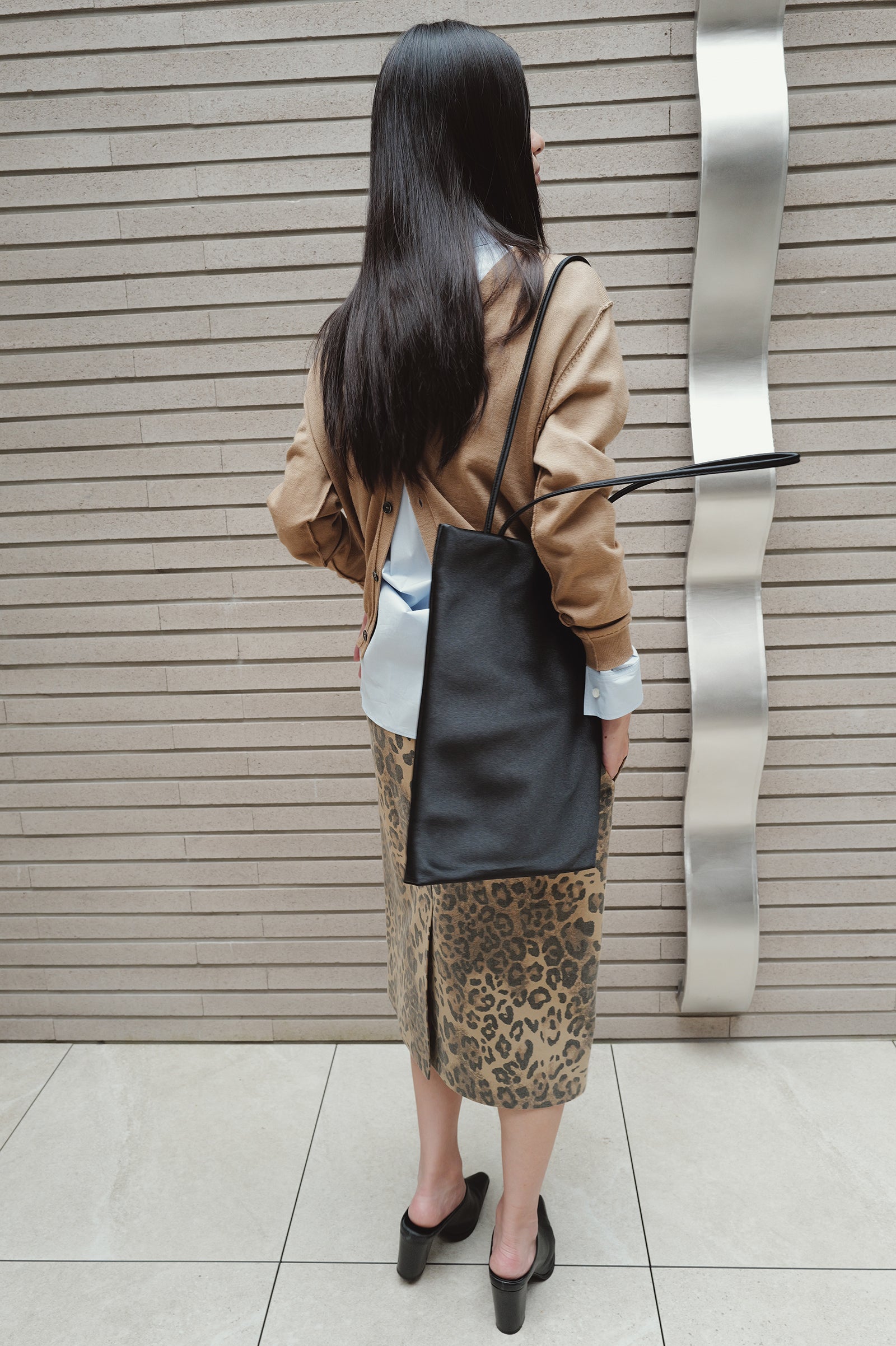 Washable 100% Wool Detail Cardigan Beige