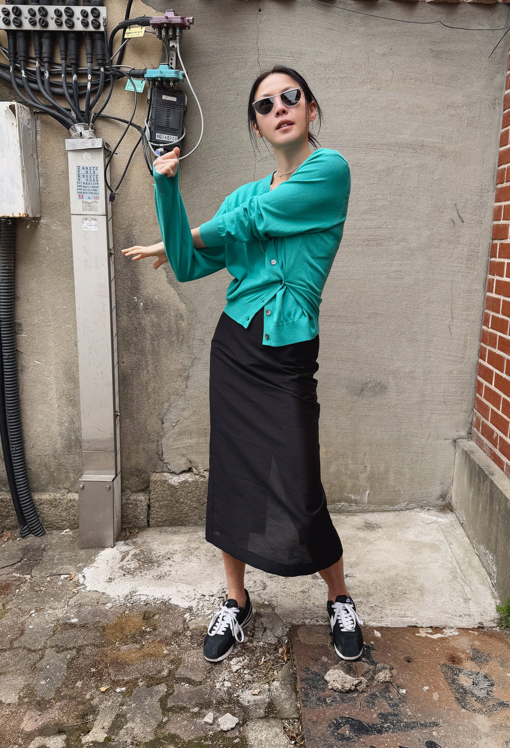 Shimmer Straight Skirt