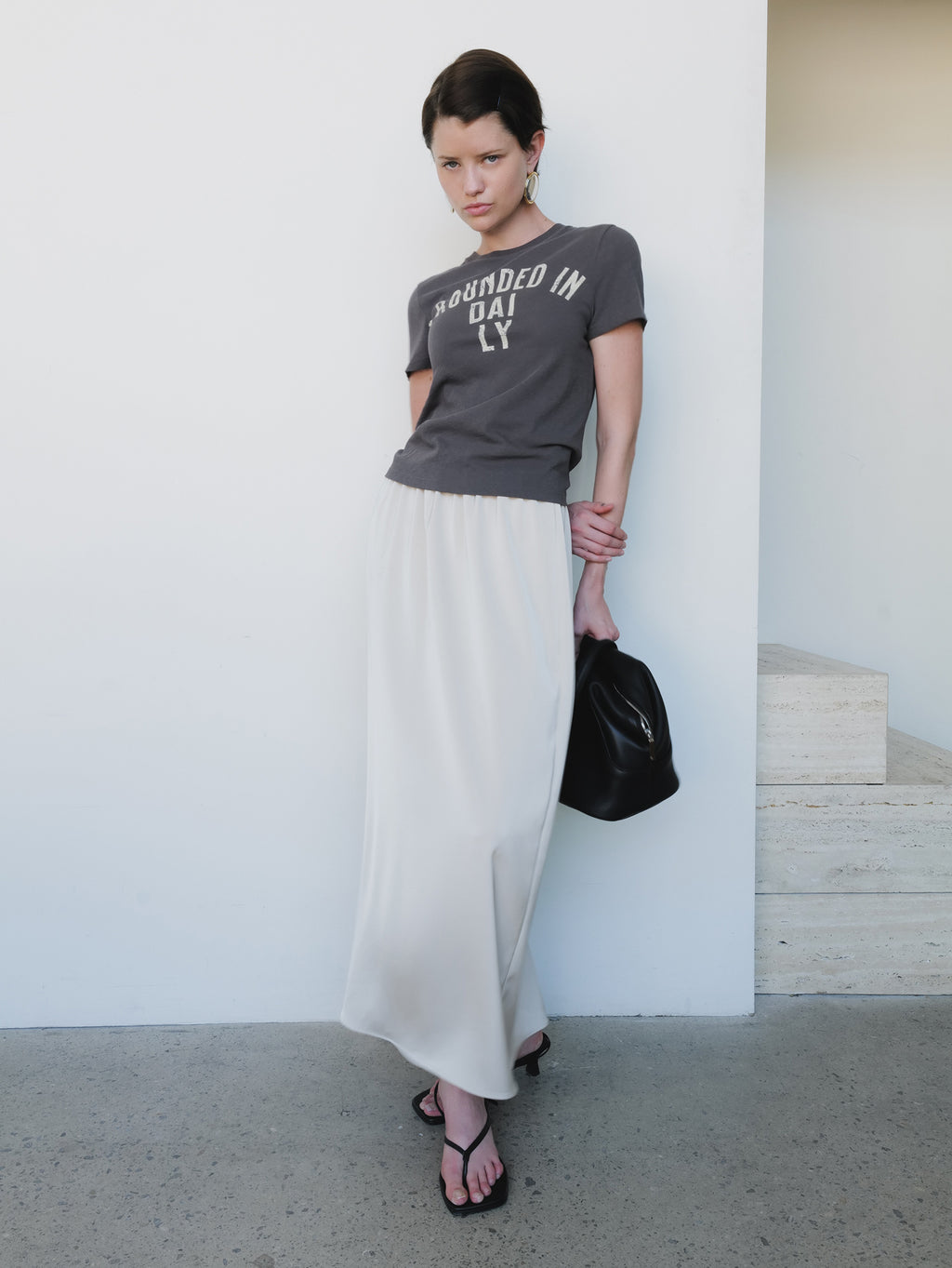 Ground Daily T-shirt Charcoal