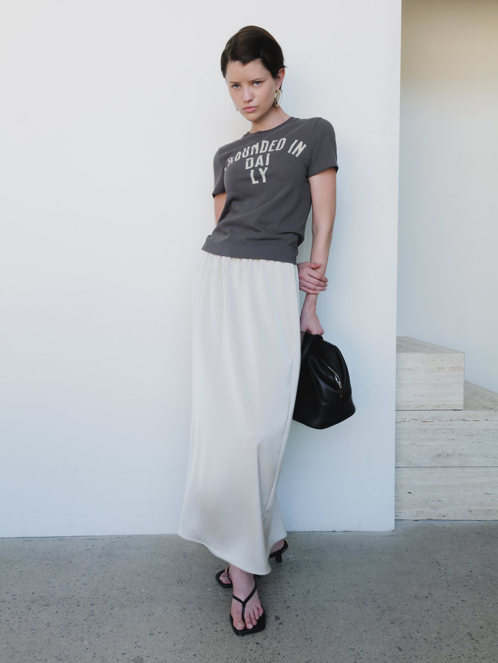 Ground Daily T-shirt Charcoal