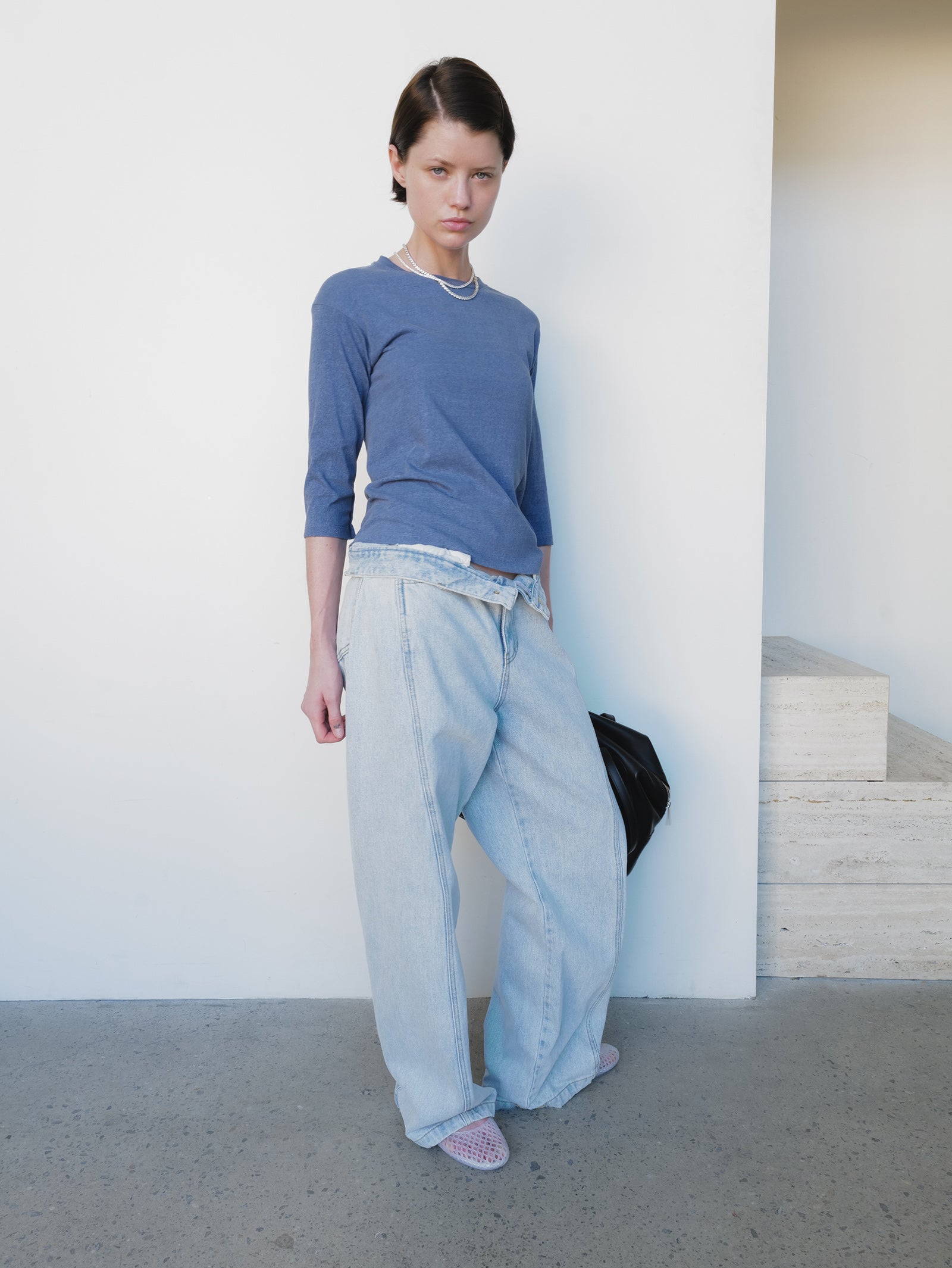 Pigment Dyed T-shirt Blue