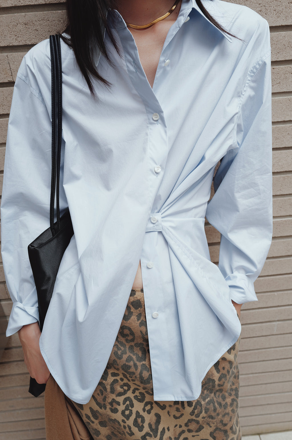 Epoch Cotton Shirt Blue