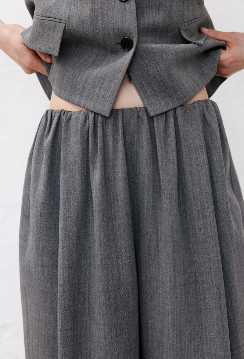 Virgin Wool Elasticated Trousers