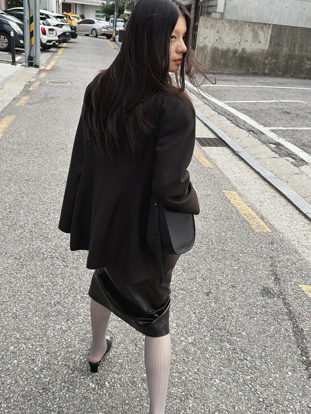Slim Leather Skirt