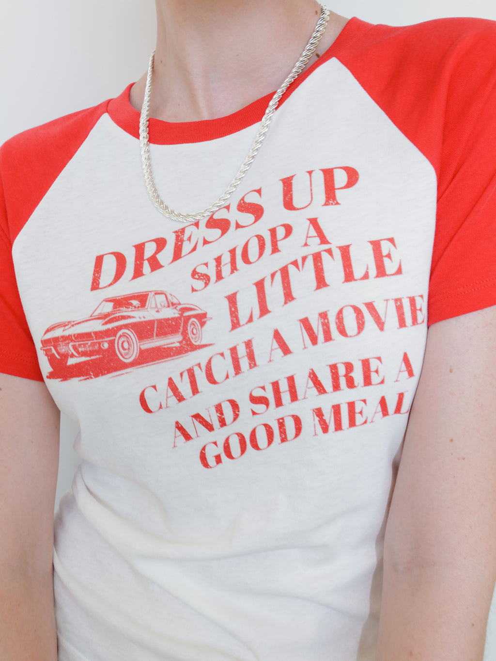 Vintage Car T-shirt Red