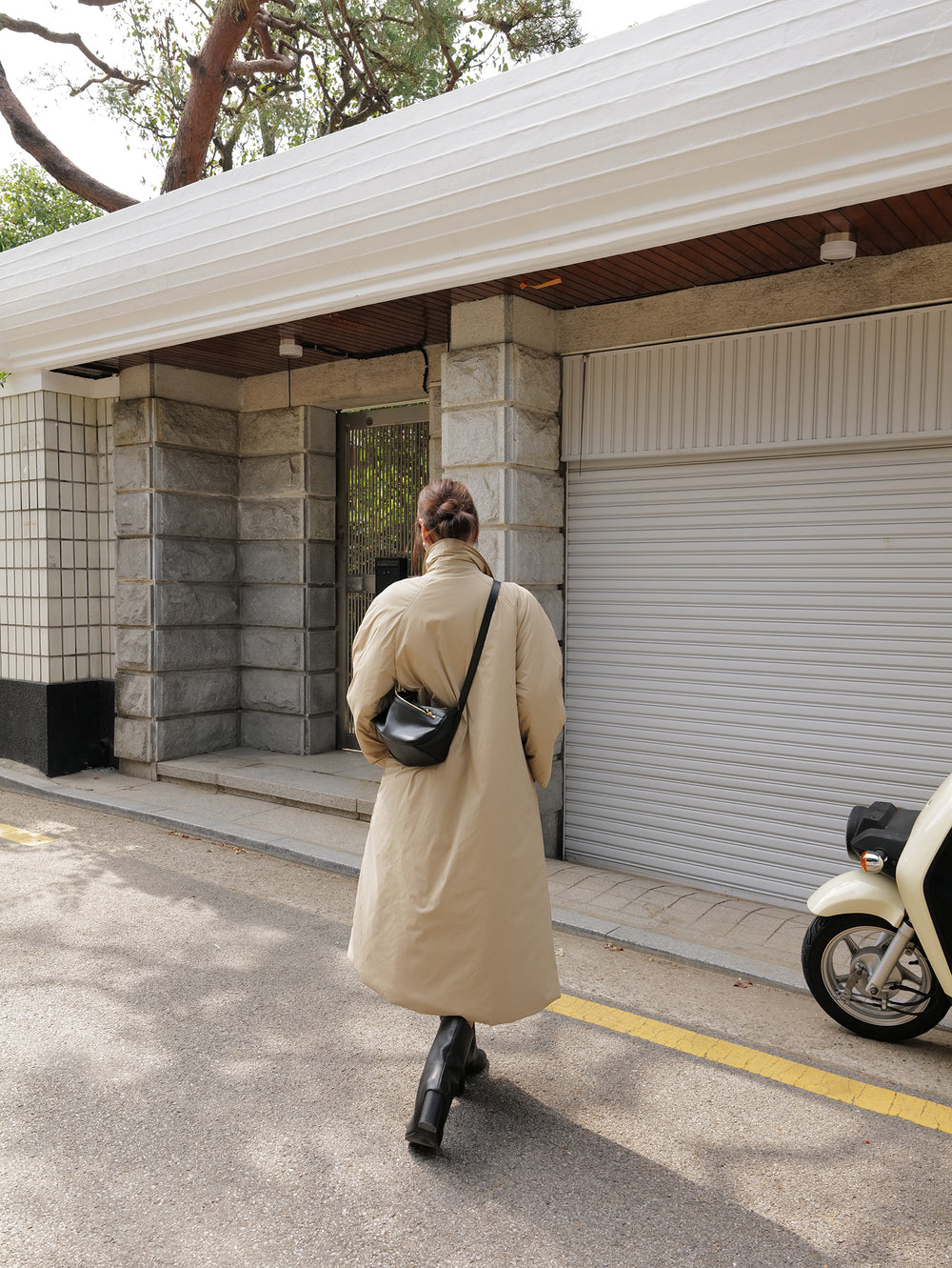 Padded Mac Coat Beige