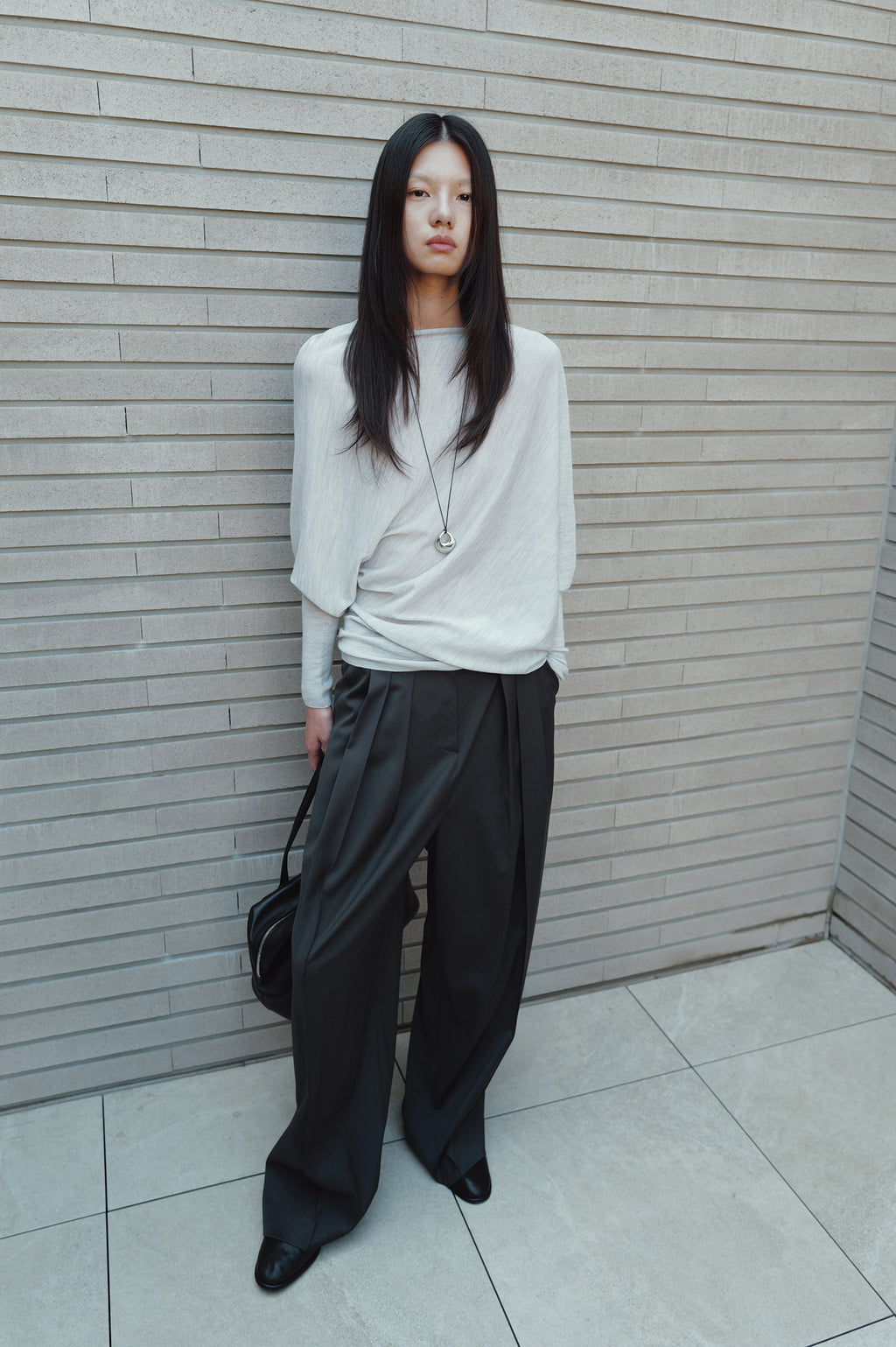Micro Pintuck Trousers