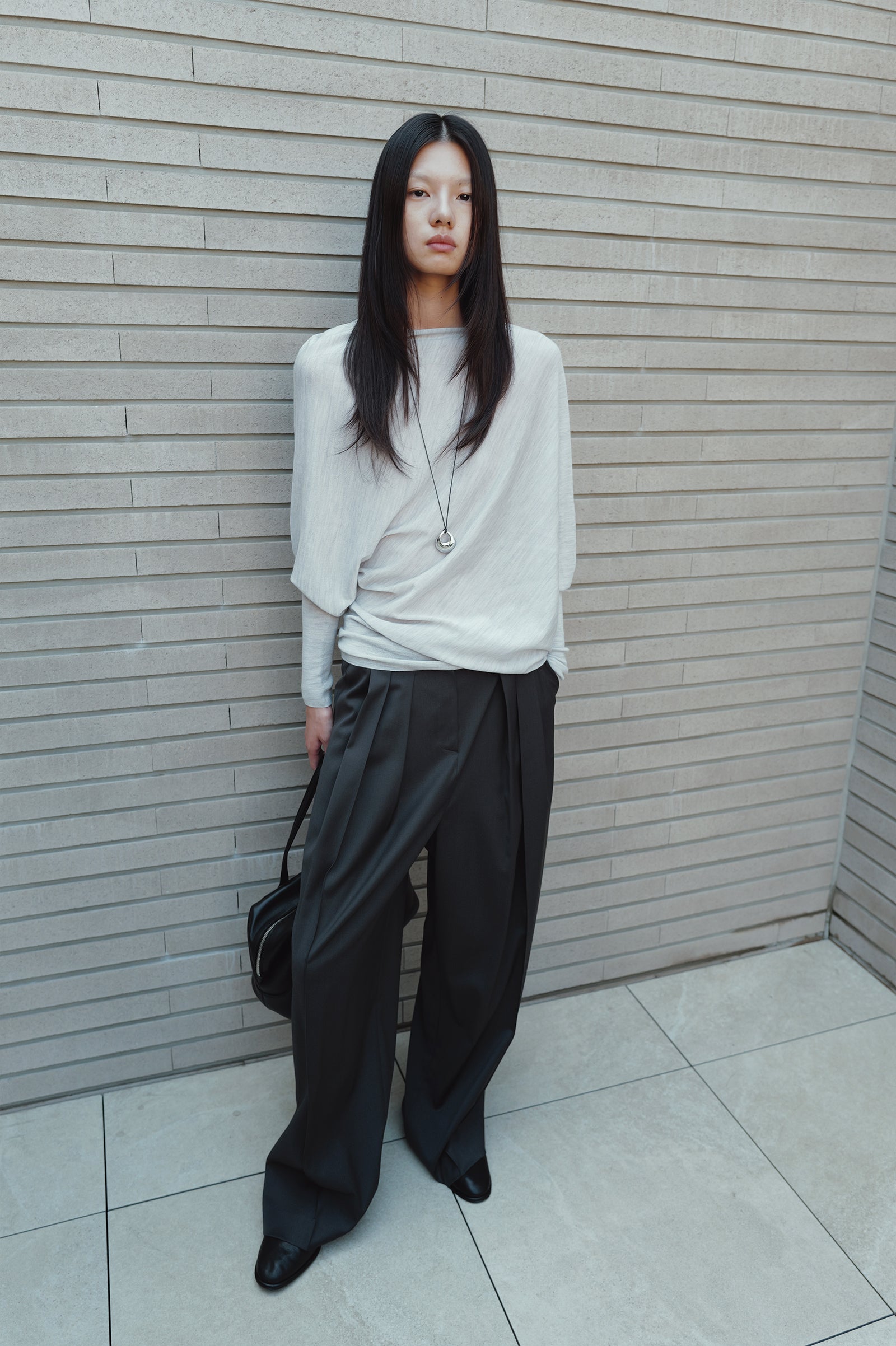 Micro Pintuck Trousers