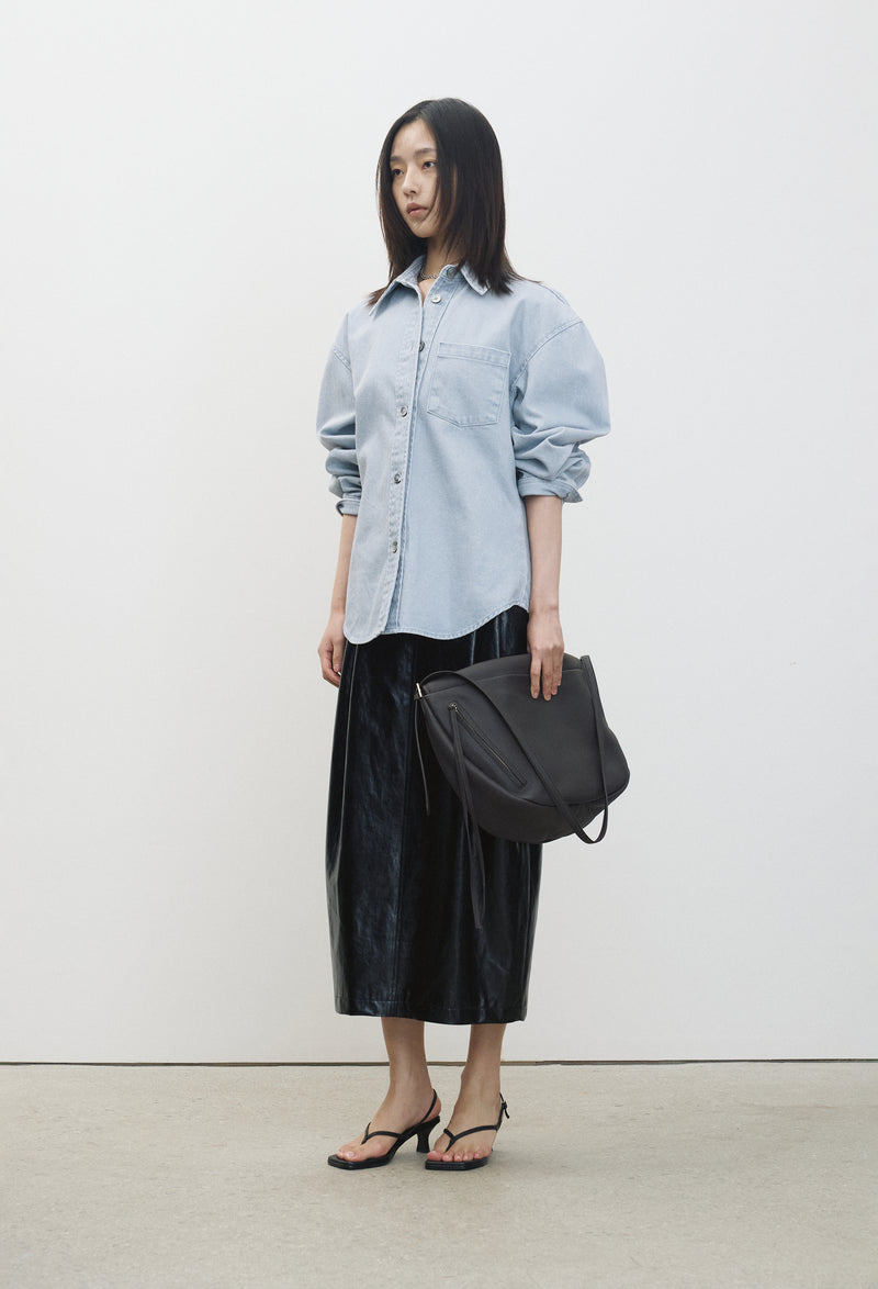 Faded denim shirt