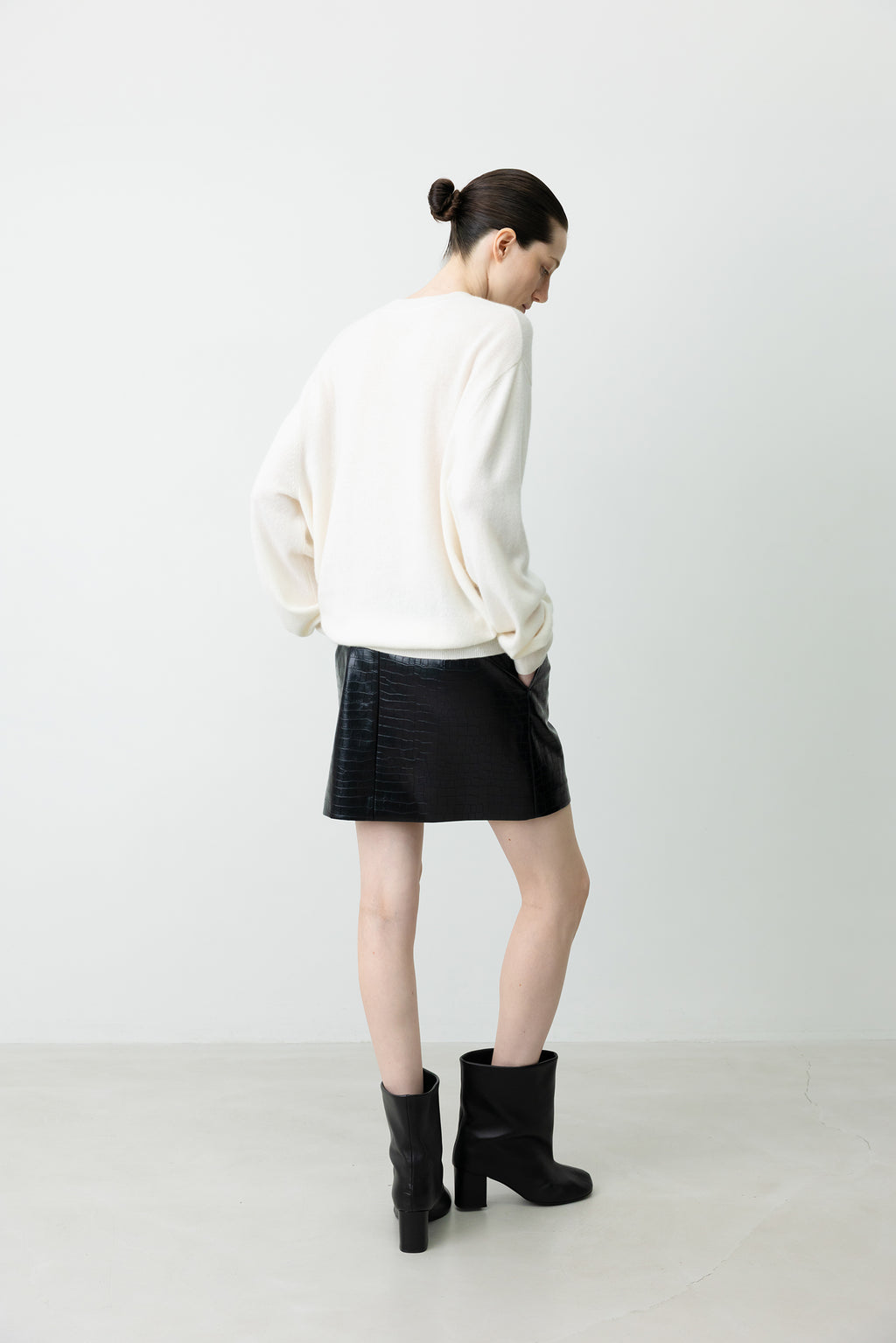 Cashmere 100% Oversized Pullover Ivory