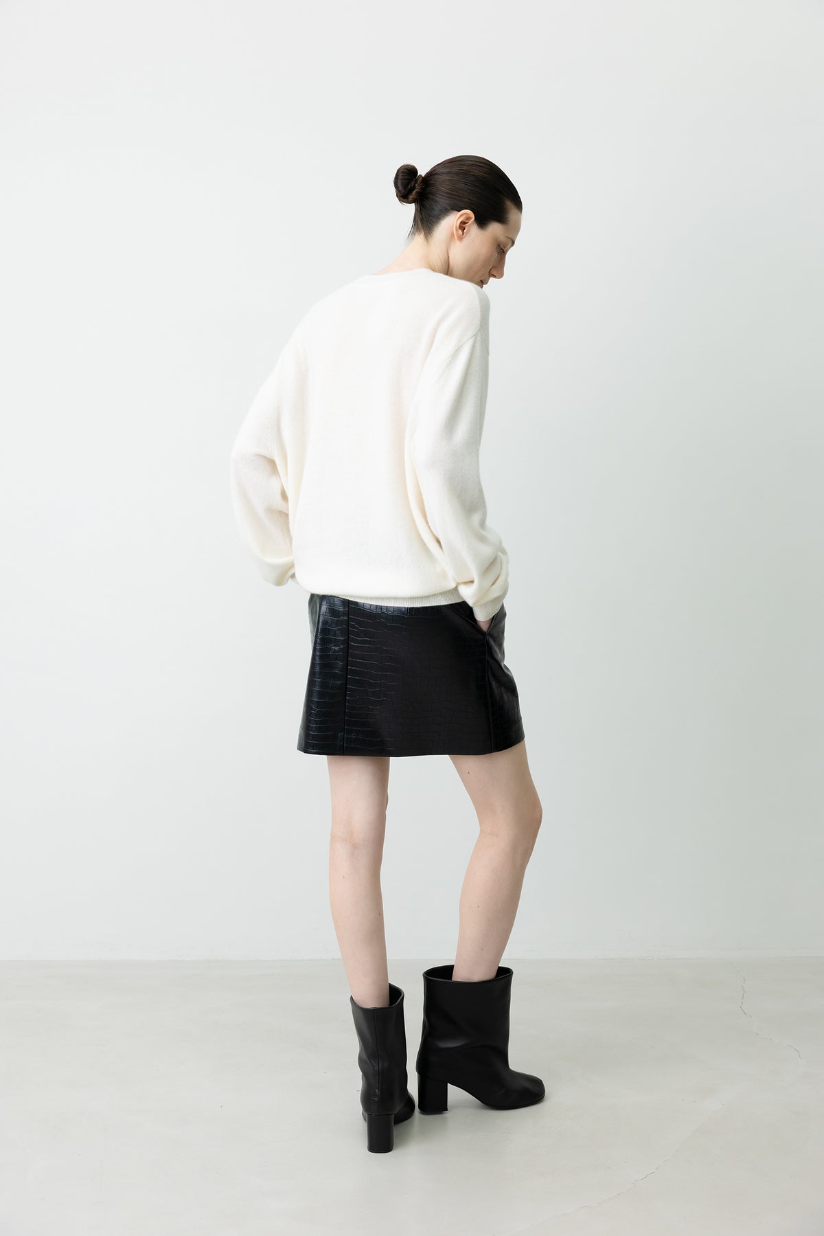 Cashmere 100% Oversized Pullover Ivory