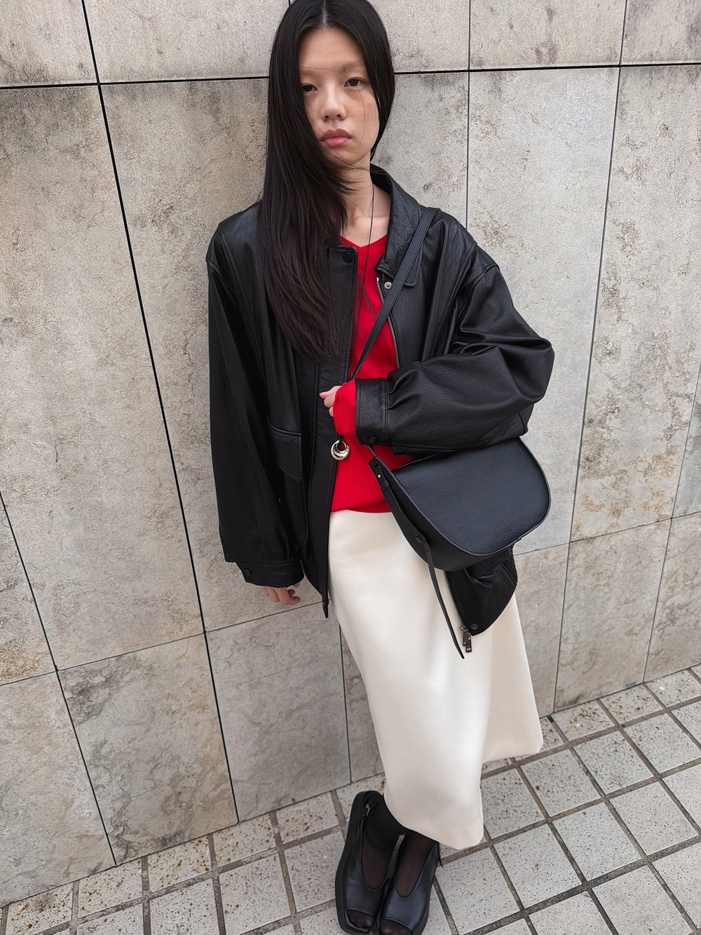 Real Lamb Leather Jumper