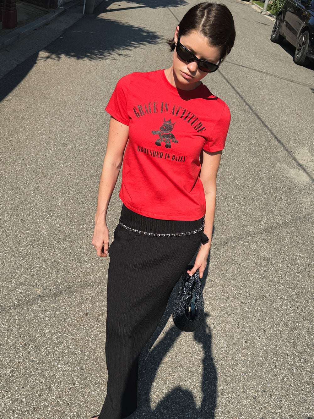 Crown Bear T-Shirt Red