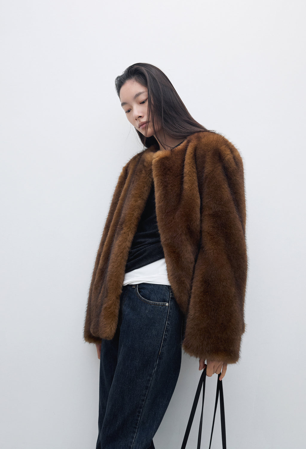 [리퍼브] 모카 퍼 자켓