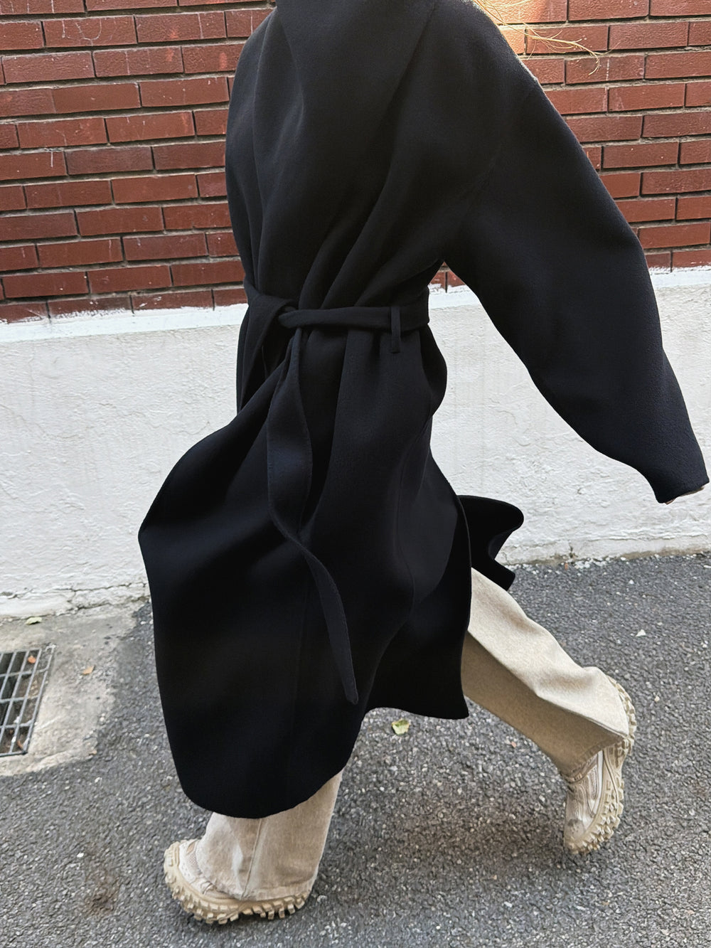 Superior Cashmere Coat Dark Navy