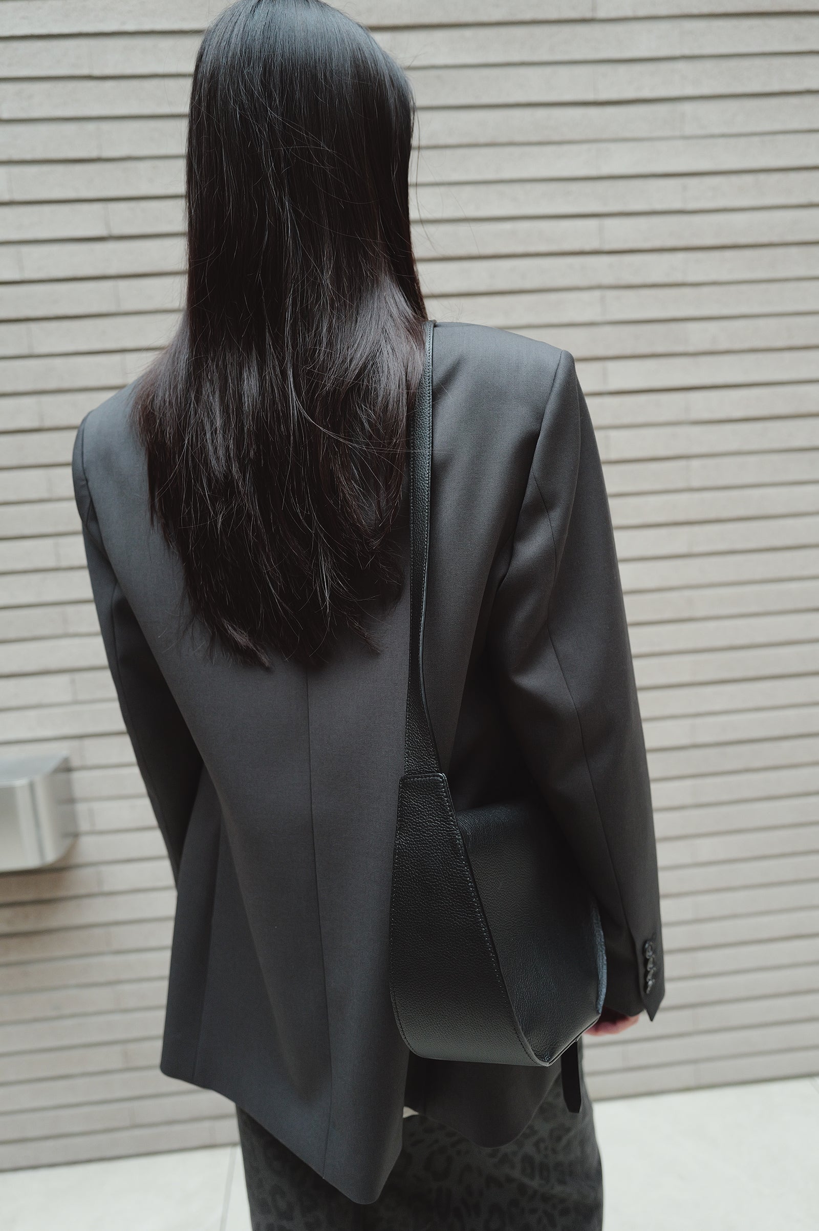 Double-breasted wool jacket